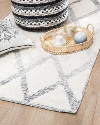 beliani-pendik-teppich-80x150-cm-beige-grau-karo image 8