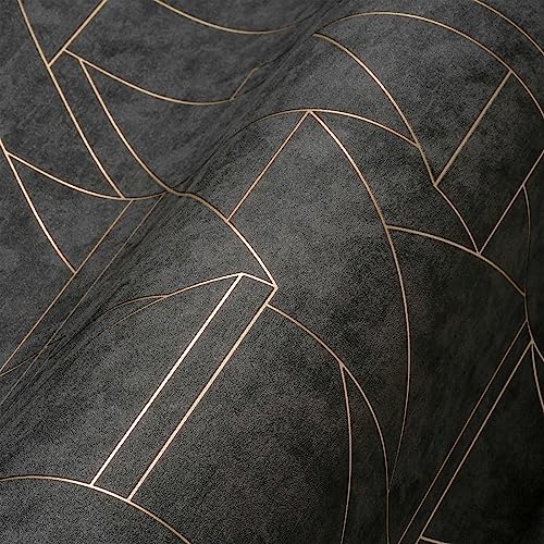 livingwalls-travel-styles-vliestapete-schwarz-gold-linien-10-05m image 8