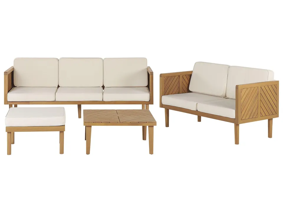 beliani-baratti-lounge-set-4-tlg-akazie-beige-5-sitzer image 1