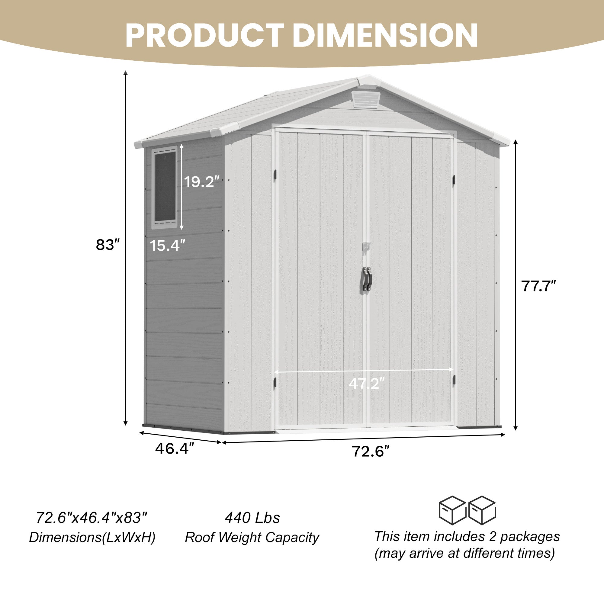homall-metal-shed-ger-tehaus-6x4ft-hellgrau-holzoptik-fenster image 7