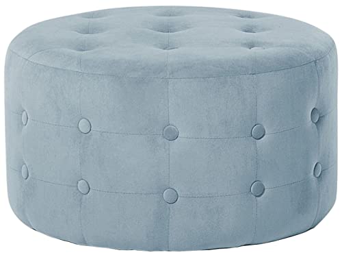 beliani-tampa-hocker-samt-grau-rund-55x30-mit-steppung image 8