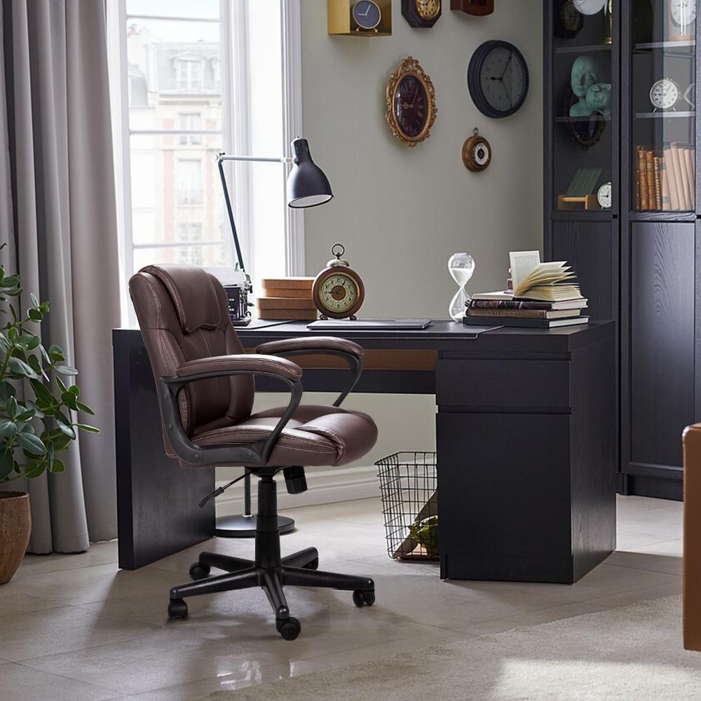 homall-office-leather-chair-b-rostuhl-schwarz-pu-leder image 6