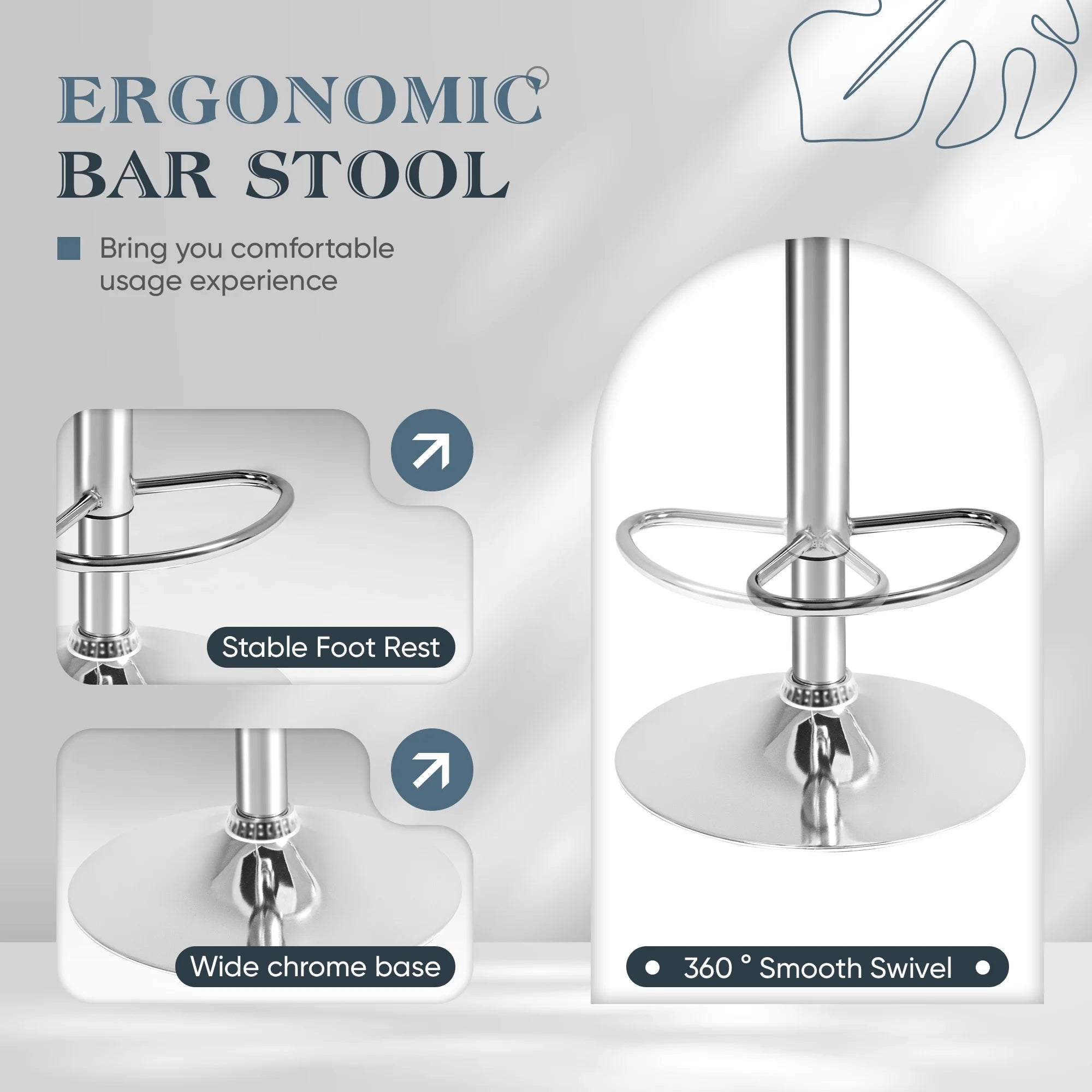 homall-bar-stool-barhocker-wei-drehbar-h-henverstellbar image 2