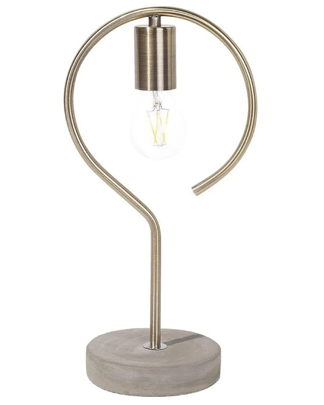 beliani-jucar-tischlampe-messing-beton-e27-40-cm-minimalistisch image 1