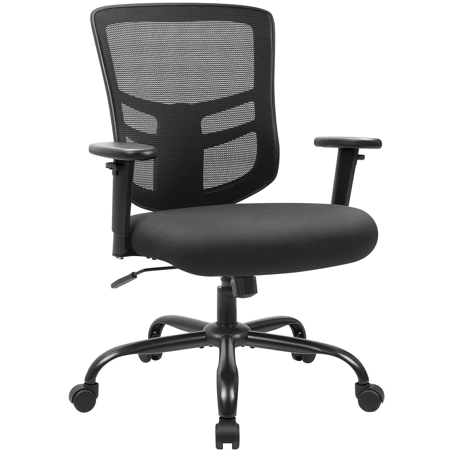 homall-office-mesh-chair-b-rostuhl-grau-netz image 8