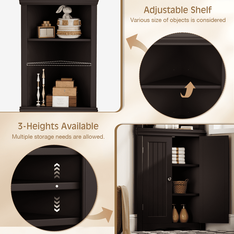 homall-shelf-eckschrank-wei-hoch-mit-t-ren-und-b-den image 5