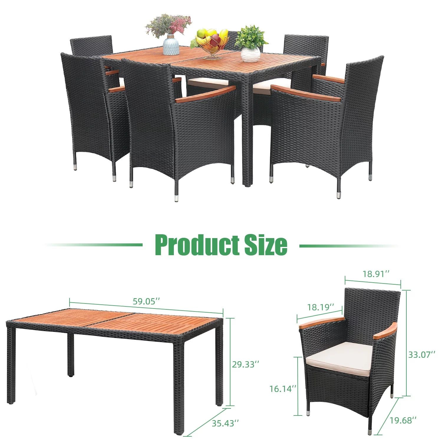 homall-patio-furniture-rattan-essgruppe-7-teilig-akazie-kissen image 8