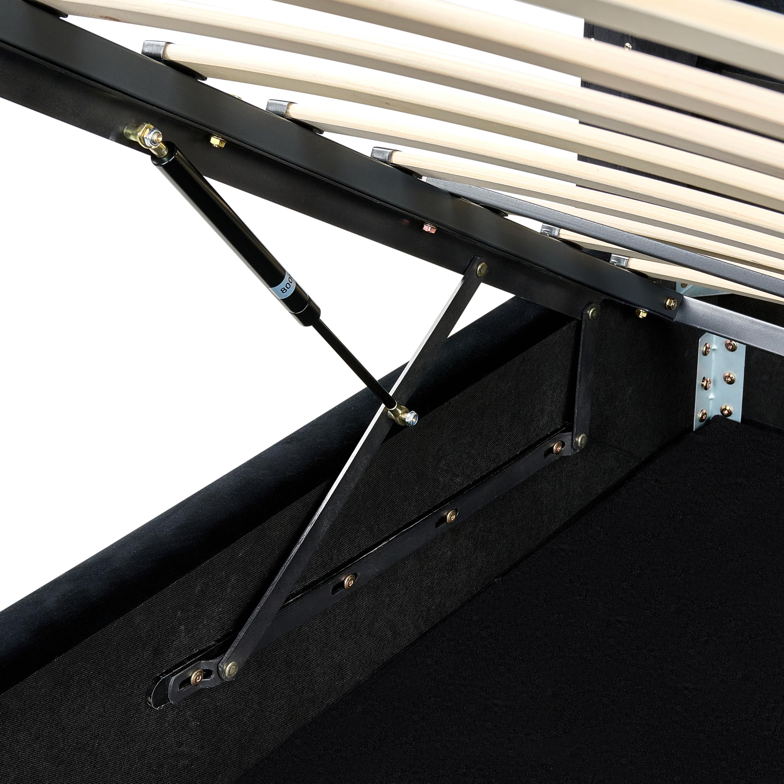 beliani-lubbon-polsterbett-160x200-schwarz-samt-mit-bettkasten image 8