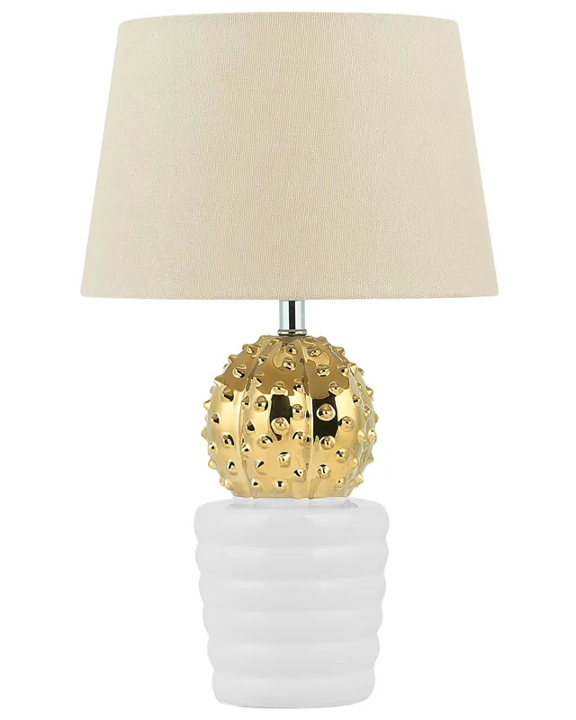 beliani-velise-tischlampe-kaktus-gold-wei-43-cm image 1