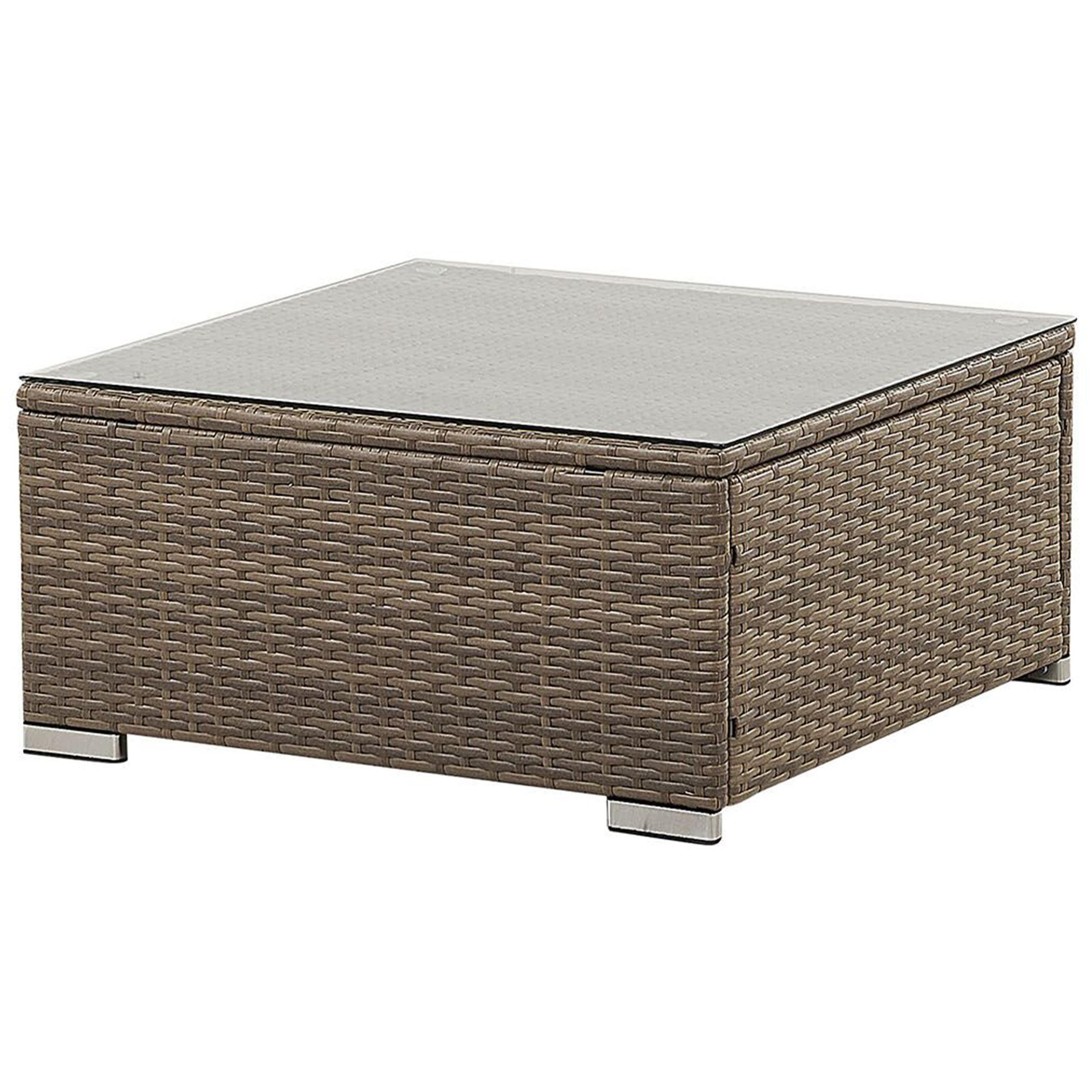 beliani-belvedere-lounge-set-rattan-6-sitzer-u-form-braun-wei image 8