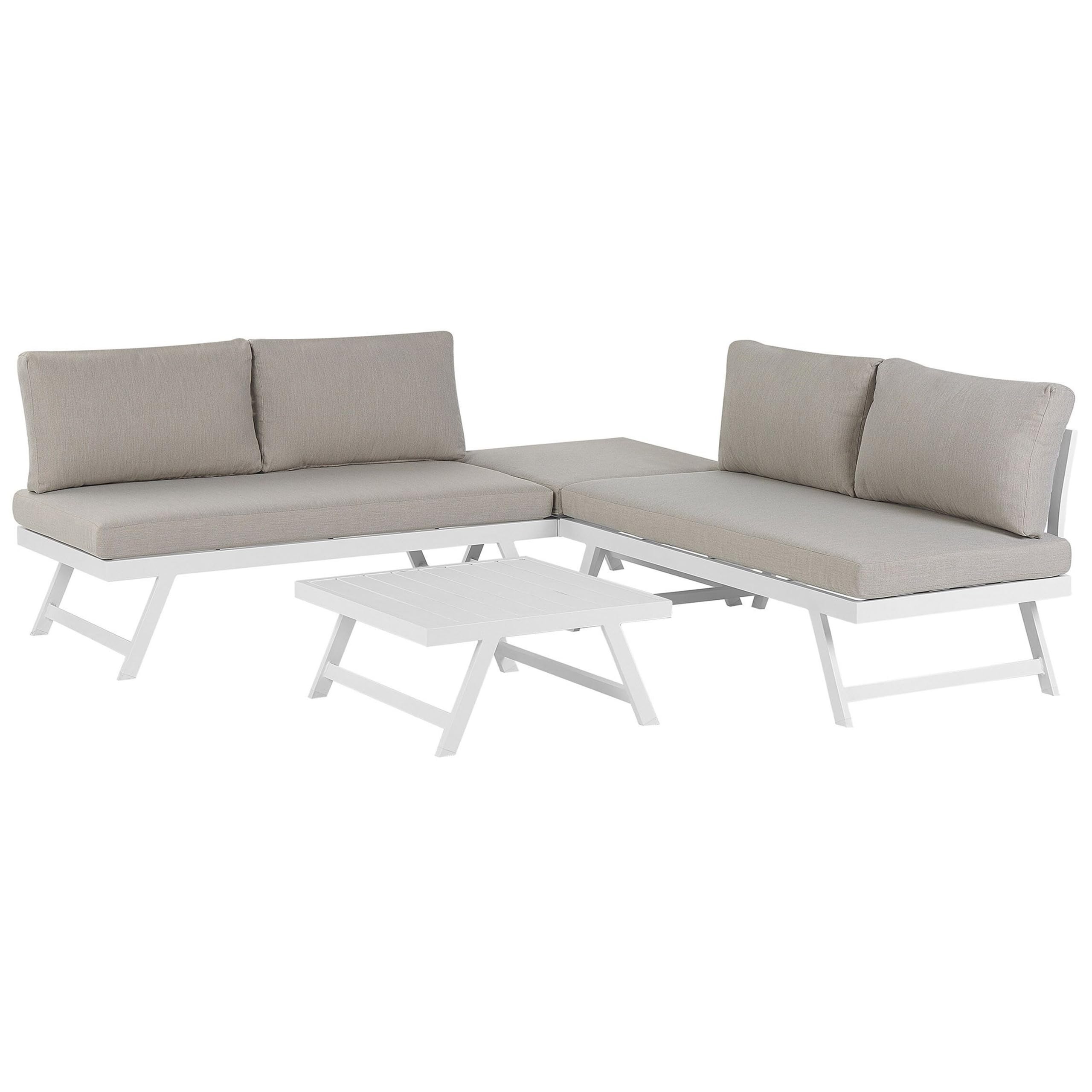 beliani-coccorino-sitzgruppe-aluminium-taupe-5-sitzer-verstellbar image 4