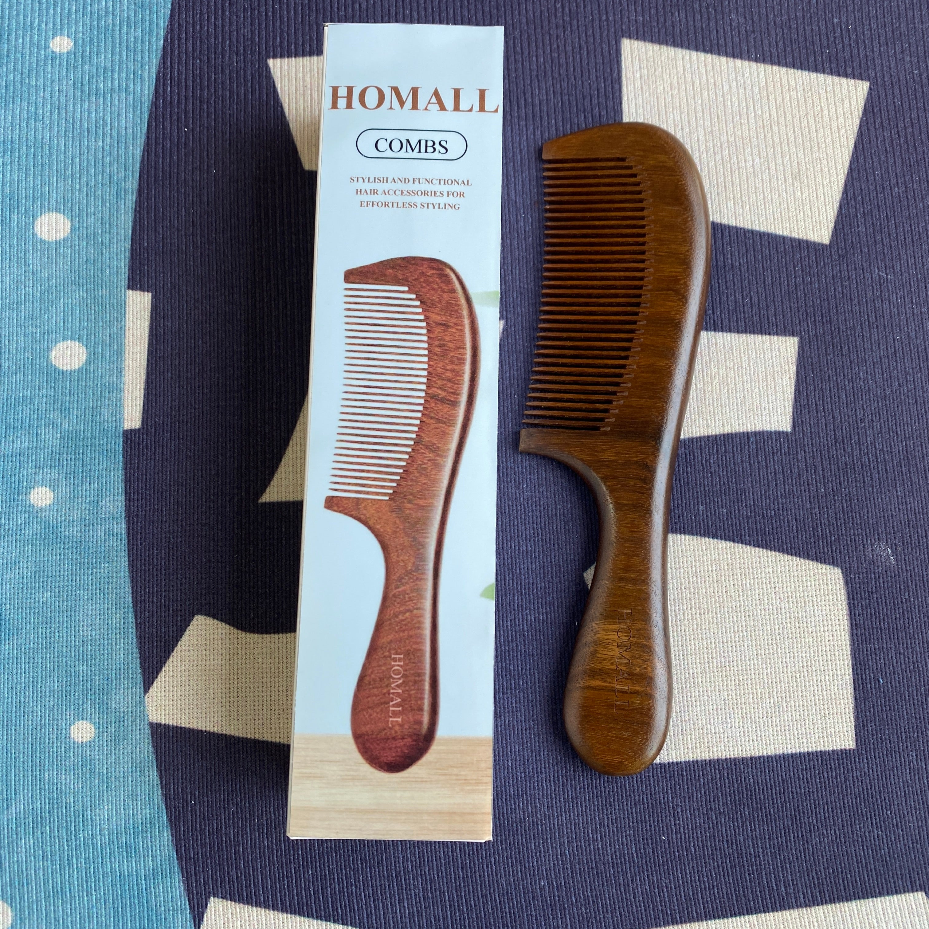 homall-shelf-holzkamm-sandelholz-grobe-zinken image 3