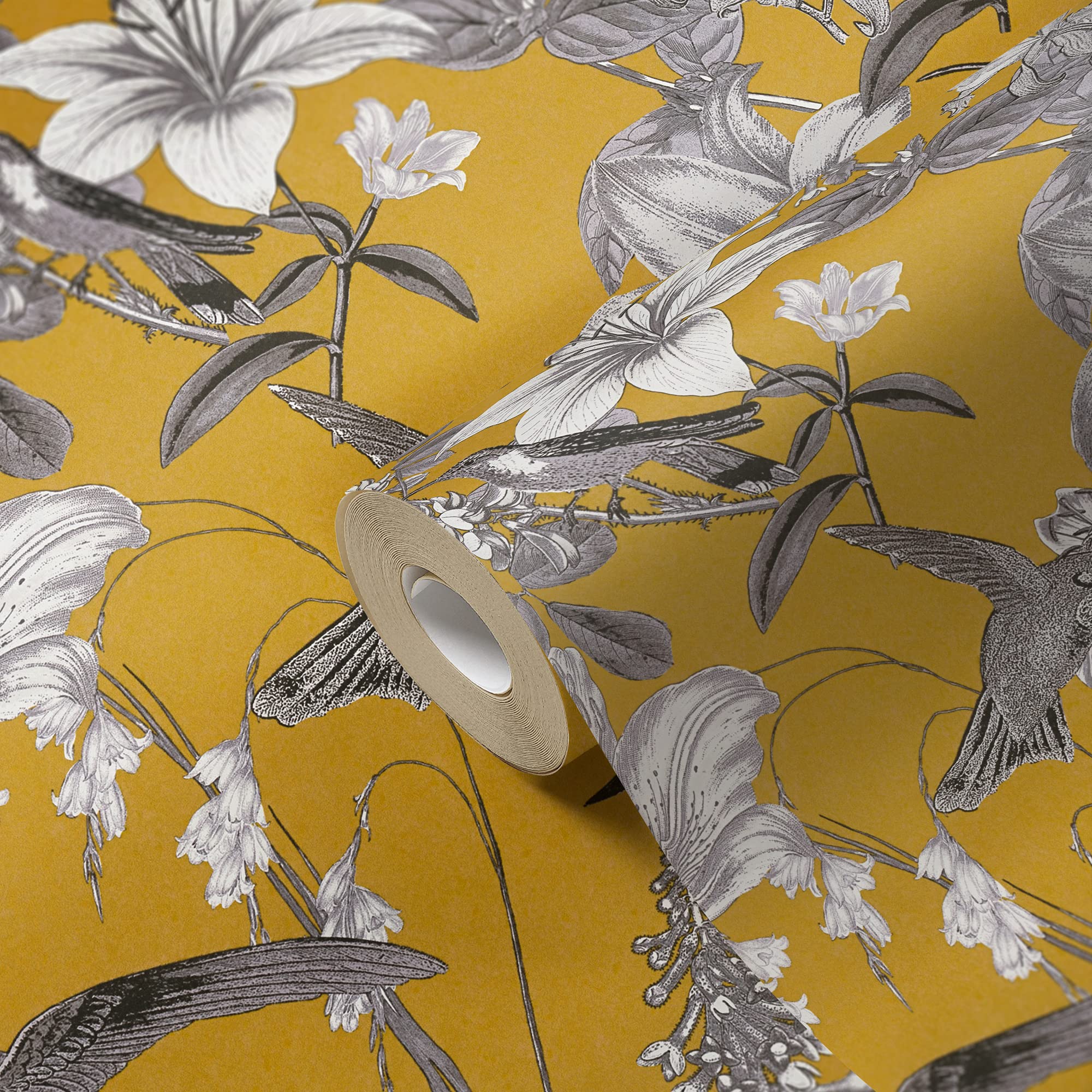 architects-paper-jungle-chic-37701-3-vliestapete-gelb image 1