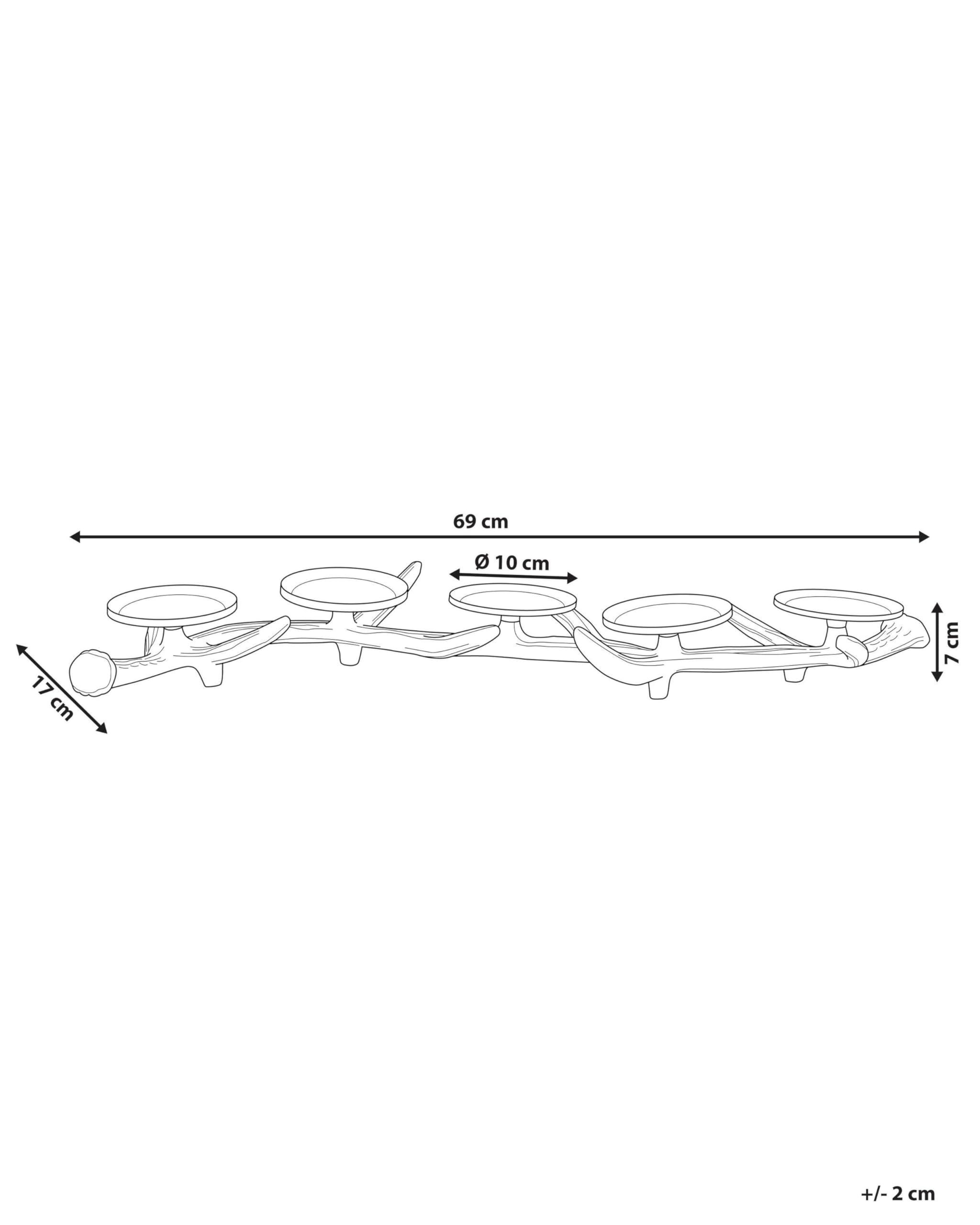 beliani-kerzenst-nder-braun-gold-5-flammig-aluminium-ast image 3