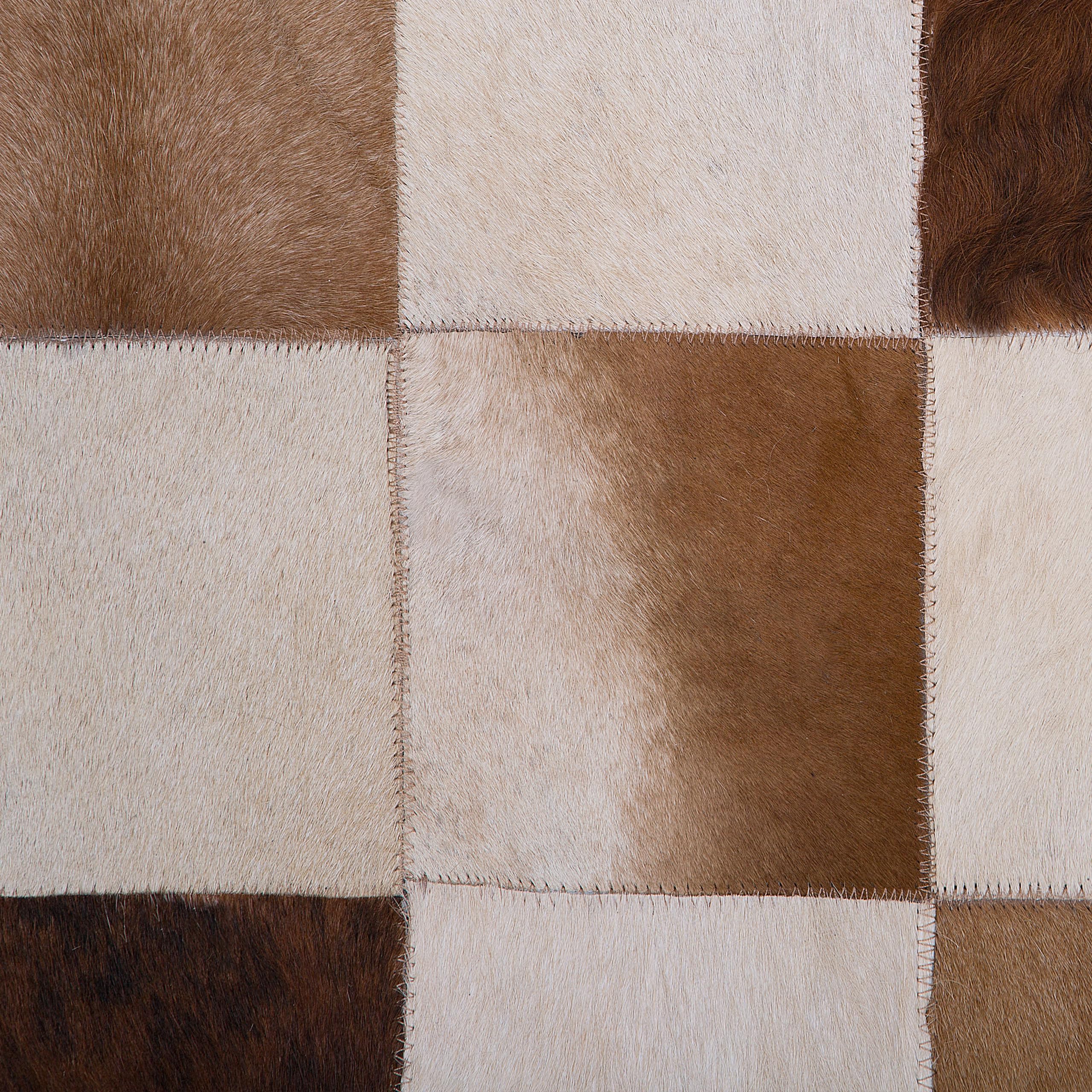beliani-solmaz-teppich-140x200-cm-braun-beige-leder image 7
