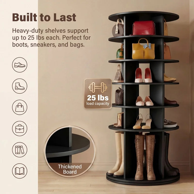 homall-shelf-schuhregal-drehbar-7-st-ckig-schwarz-35-paare image 8