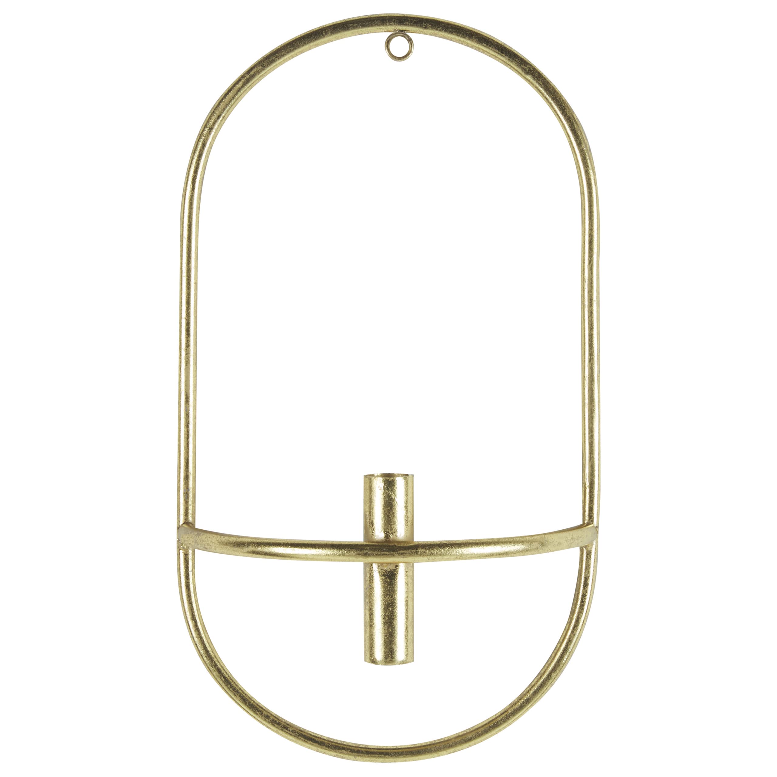 beliani-caviana-wandkerzenhalter-2er-set-gold-metall-oval image 4