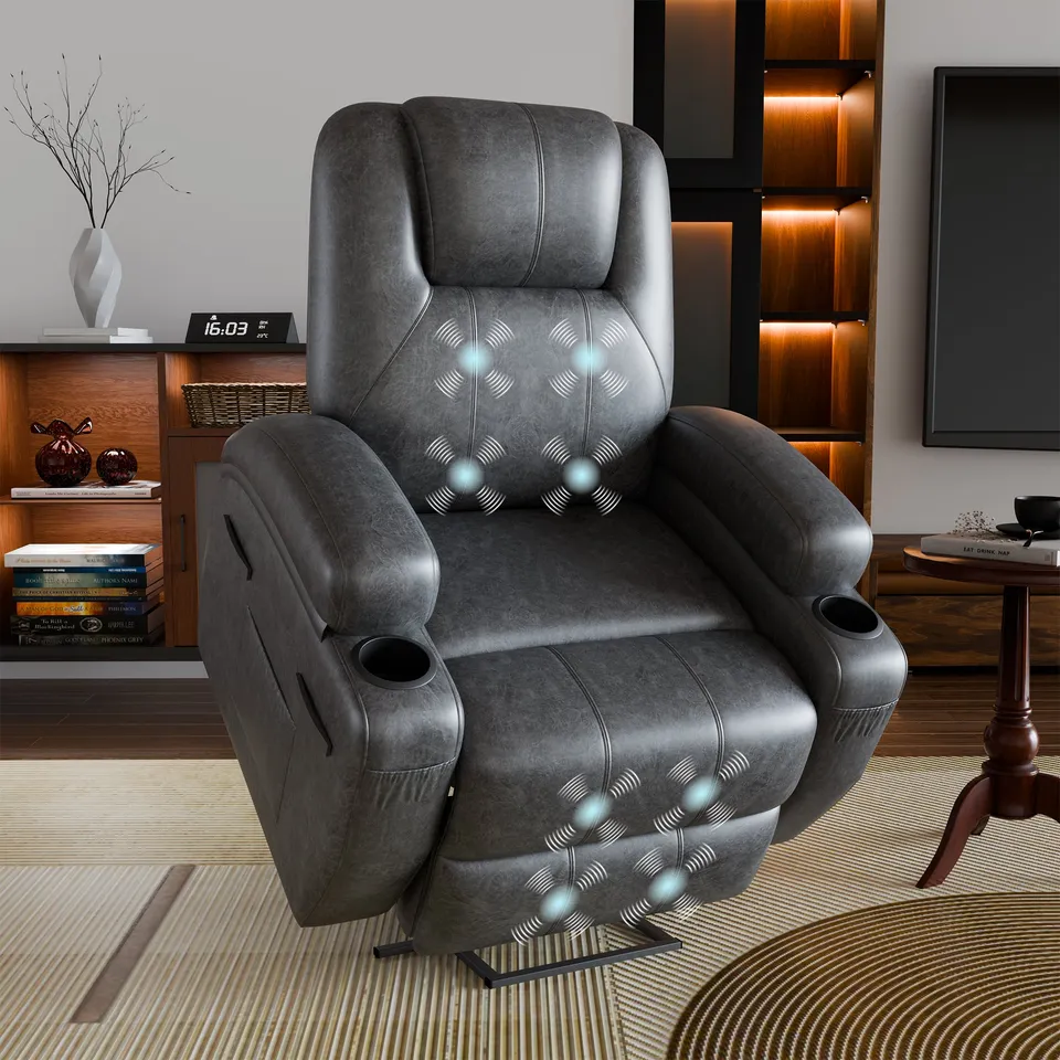homall-recliner-chair-relaxsessel-schwarz-mit-massage-aufstehhilfe image 1