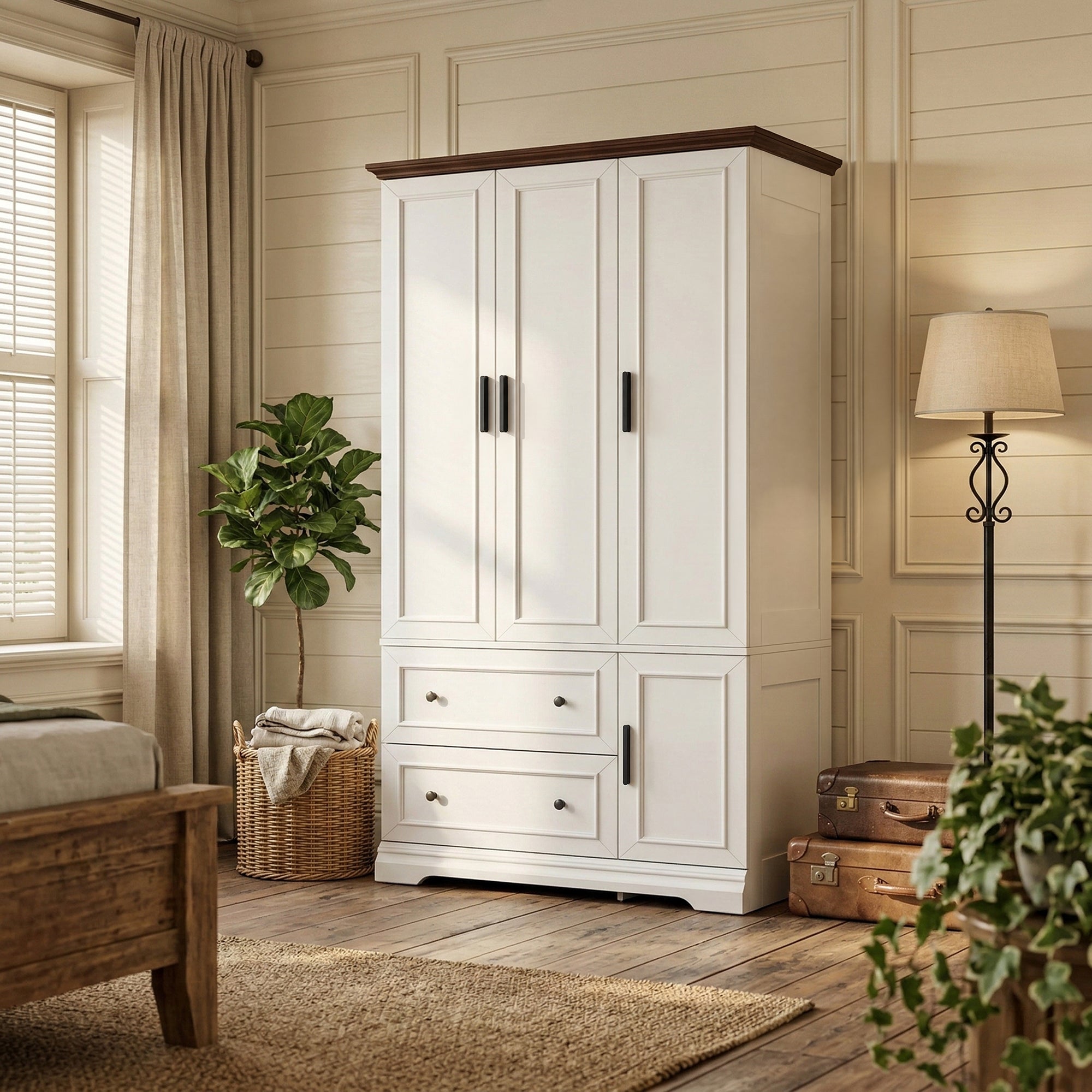 homall-bedroom-kleiderschrank-wei-3-t-rig-mit-schubladen image 7