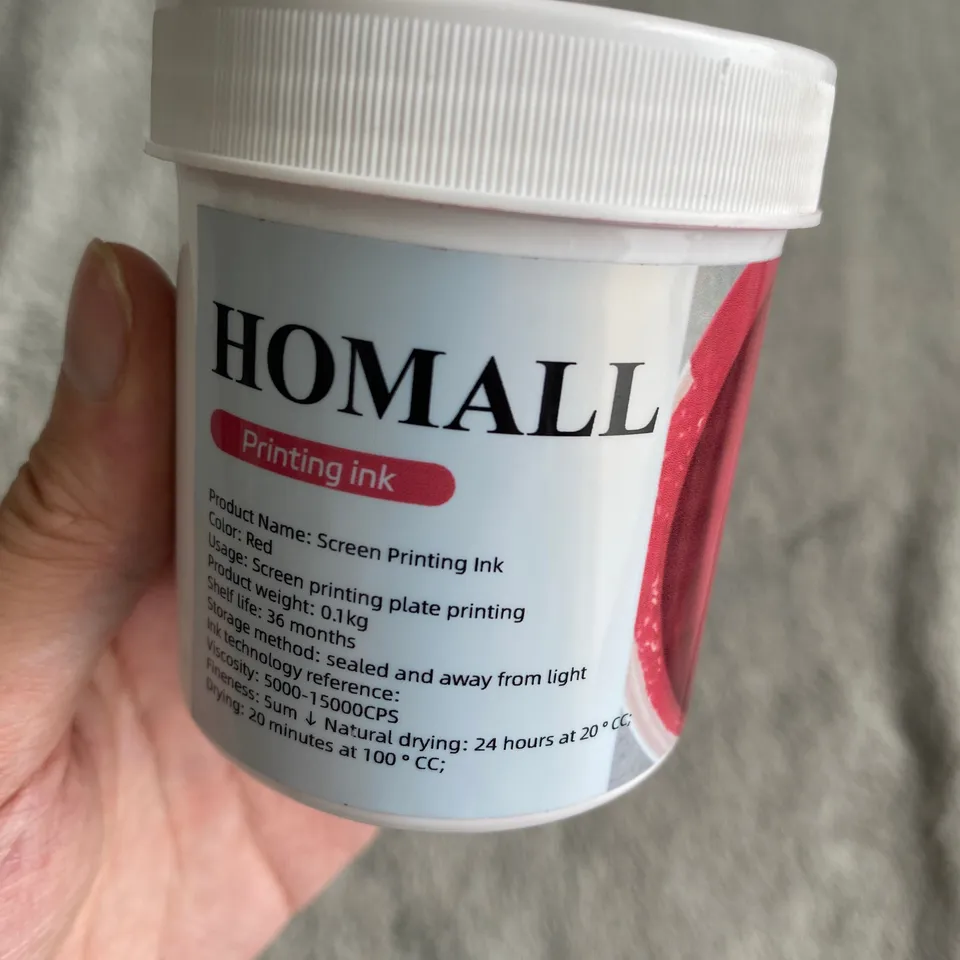 homall-shelf-siebdruckfarbe-rot-textilfarbe-t-shirt image 1