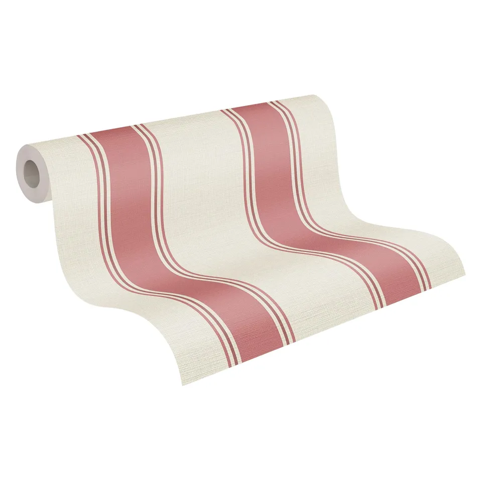 a-s-cr-ation-michalsky-399831-vliestapete-streifen-creme-rot image 1