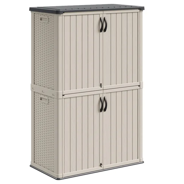 homall-metal-shed-gartenschrank-50-cu-ft-beige-wasserdicht image 1