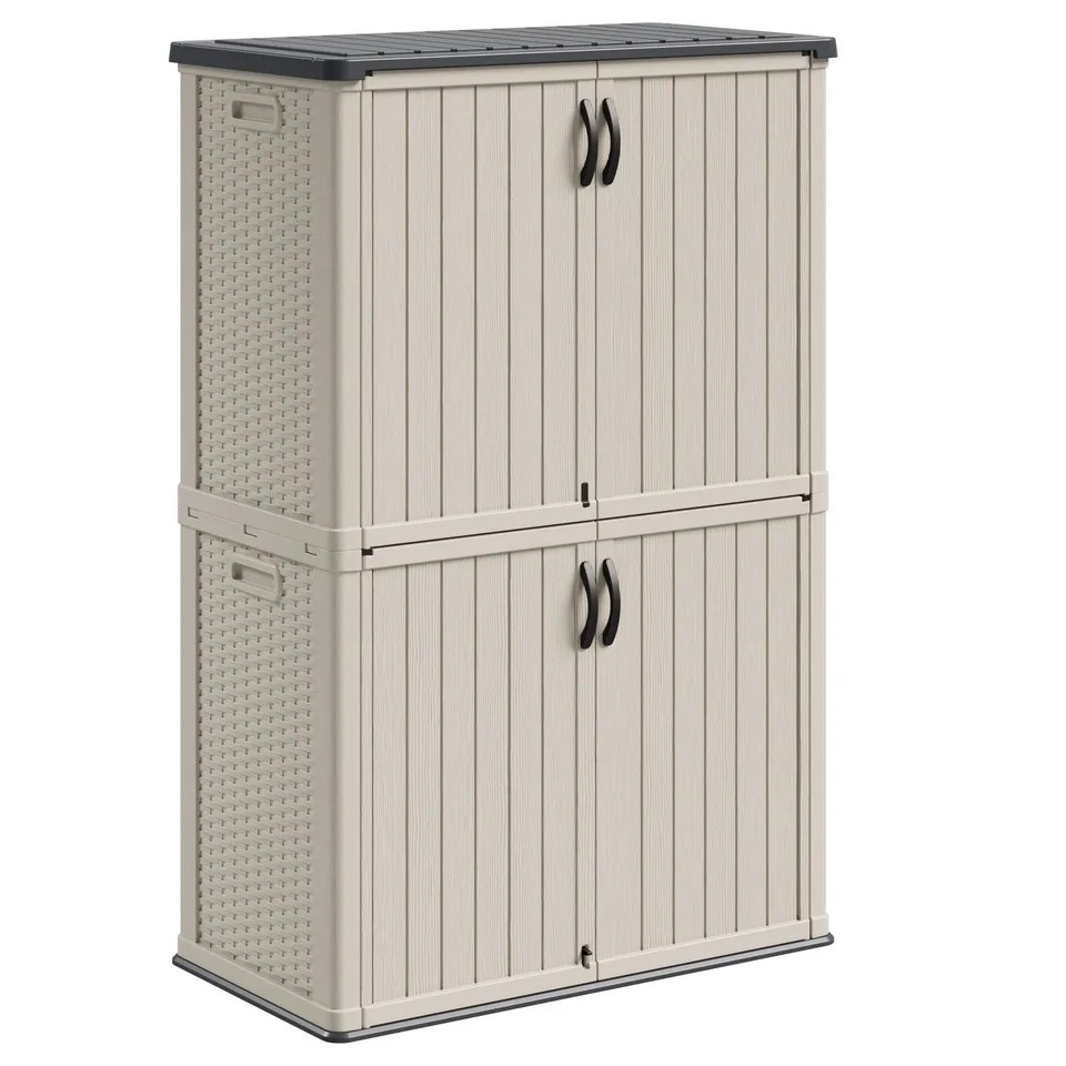homall-metal-shed-gartenschrank-50-cu-ft-beige-wasserdicht image 1