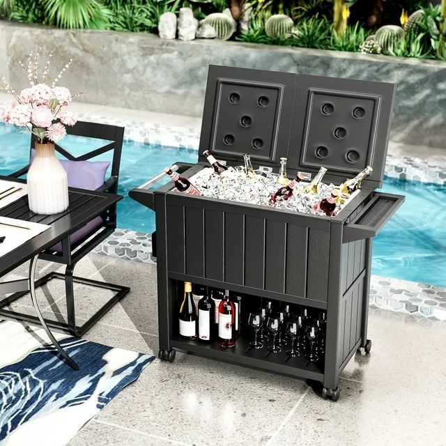 homall-patio-furniture-cooler-cart-k-hlbox-80qt-schwarz image 3