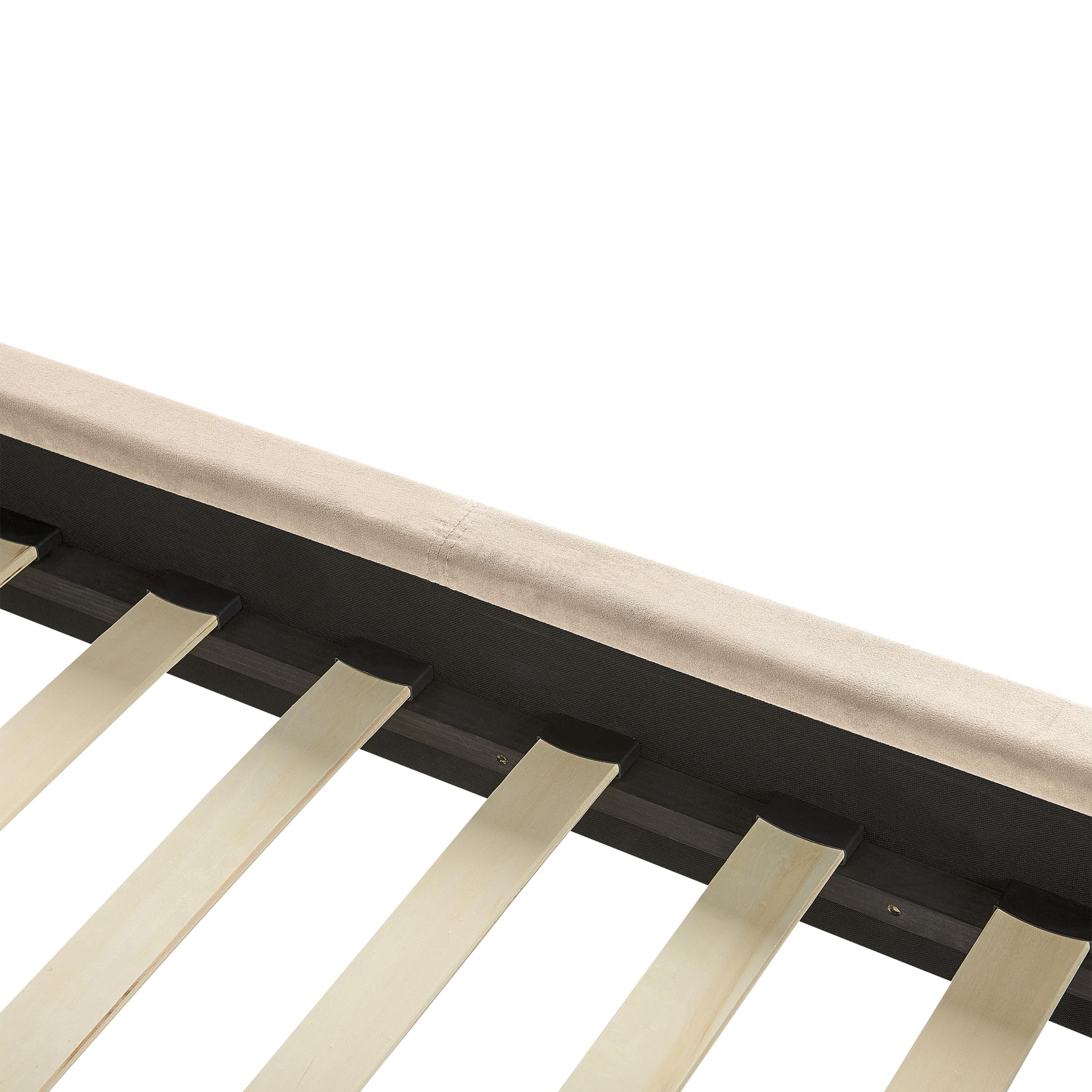 beliani-villette-samtbett-140x200-beige-hohes-kopfteil image 8