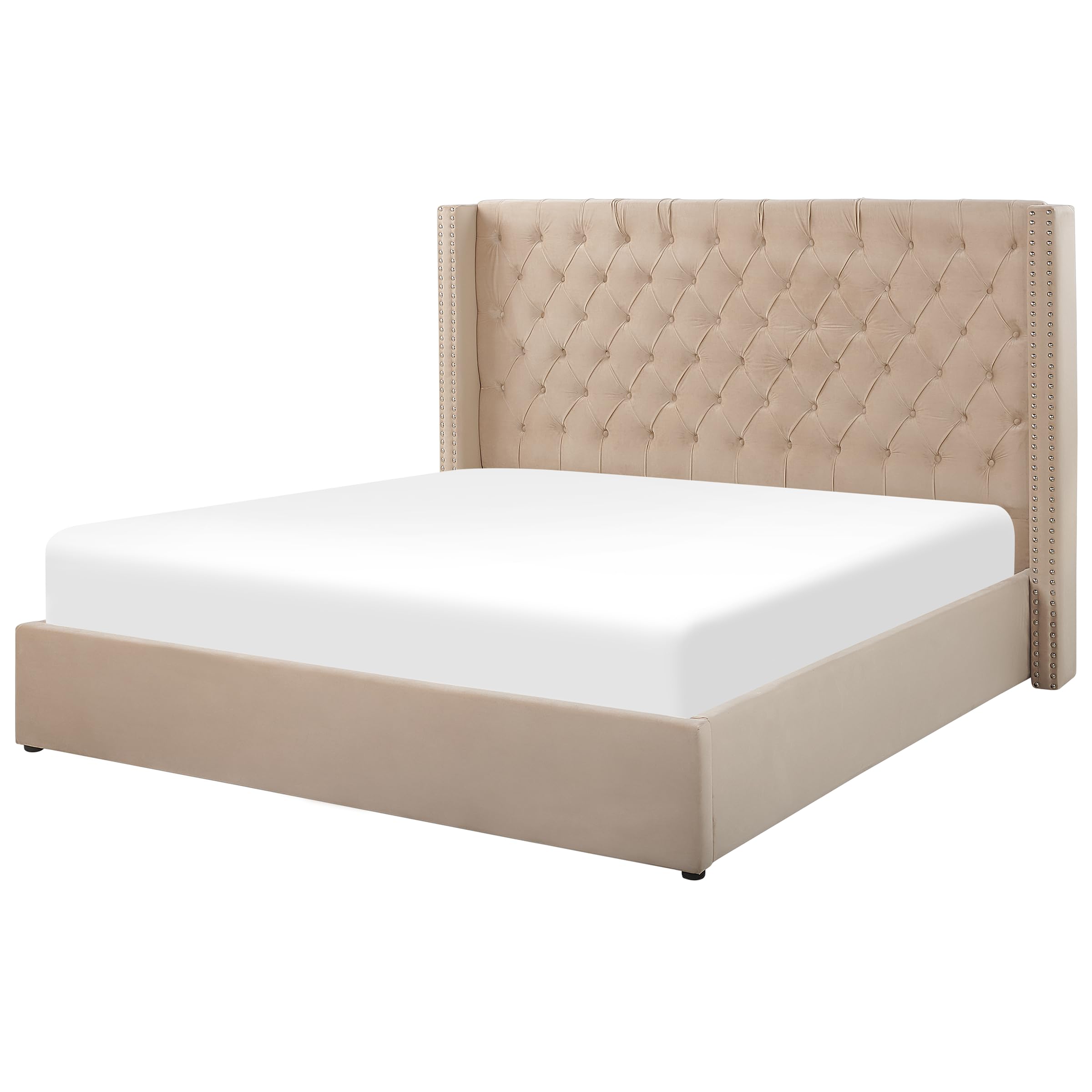 beliani-lubbon-bett-160x200-beige-samt-mit-bettkasten image 5