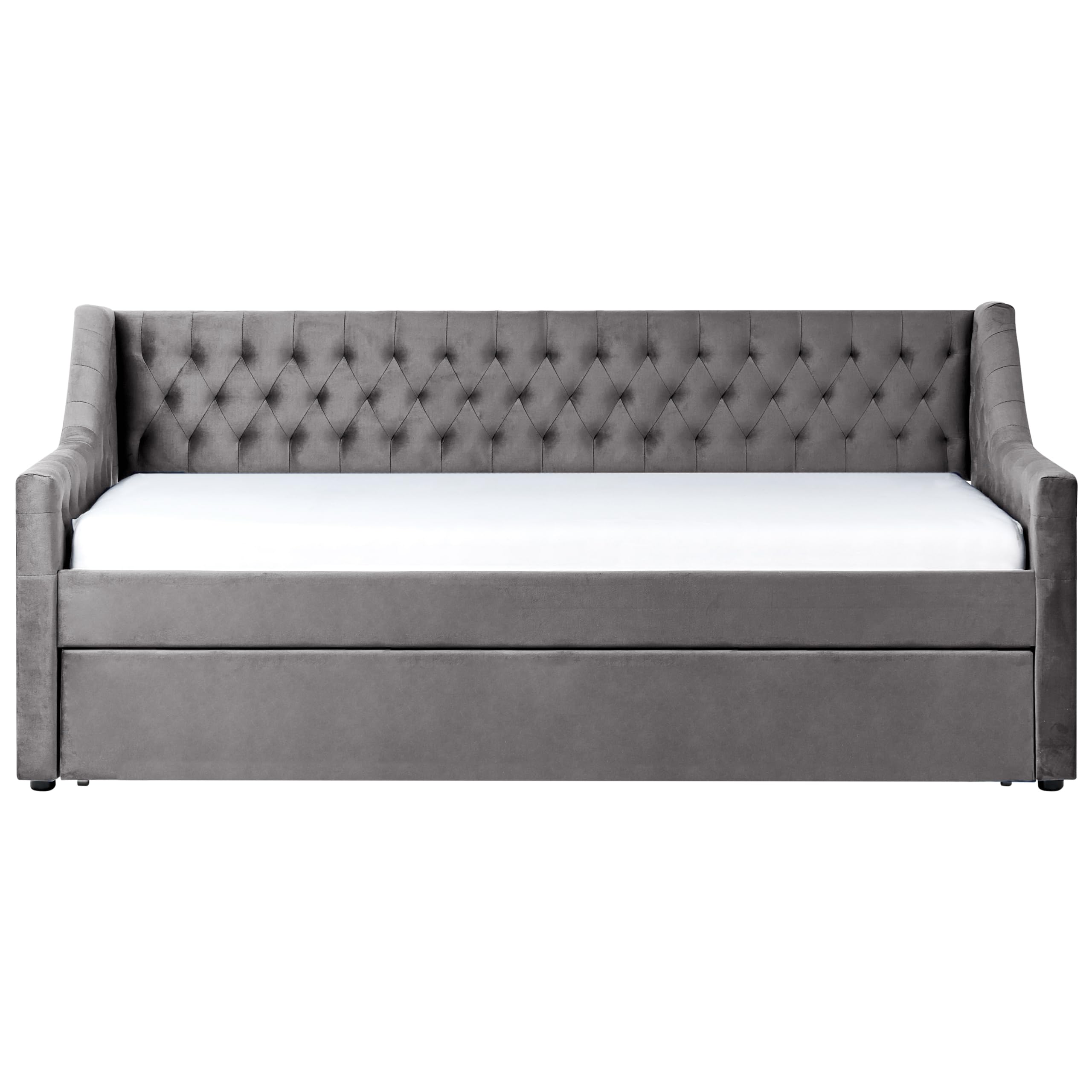 beliani-montargis-tagesbett-90x200-samt-grau-ausziehbar image 6