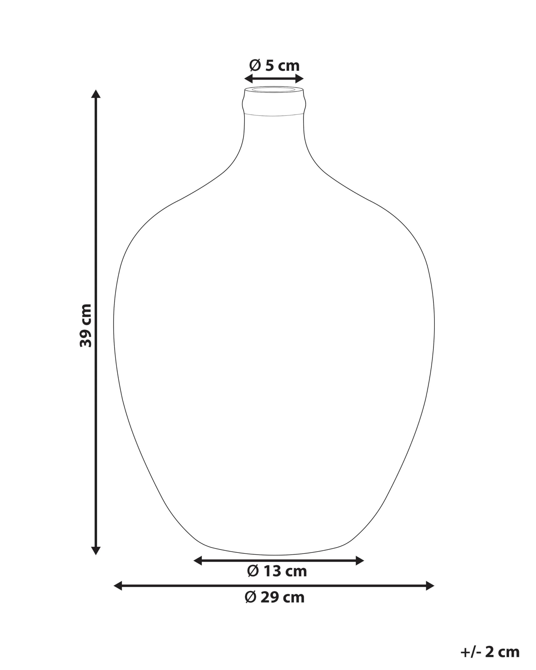 beliani-roti-blumenvase-glas-blau-39-cm-handgefertigt image 3