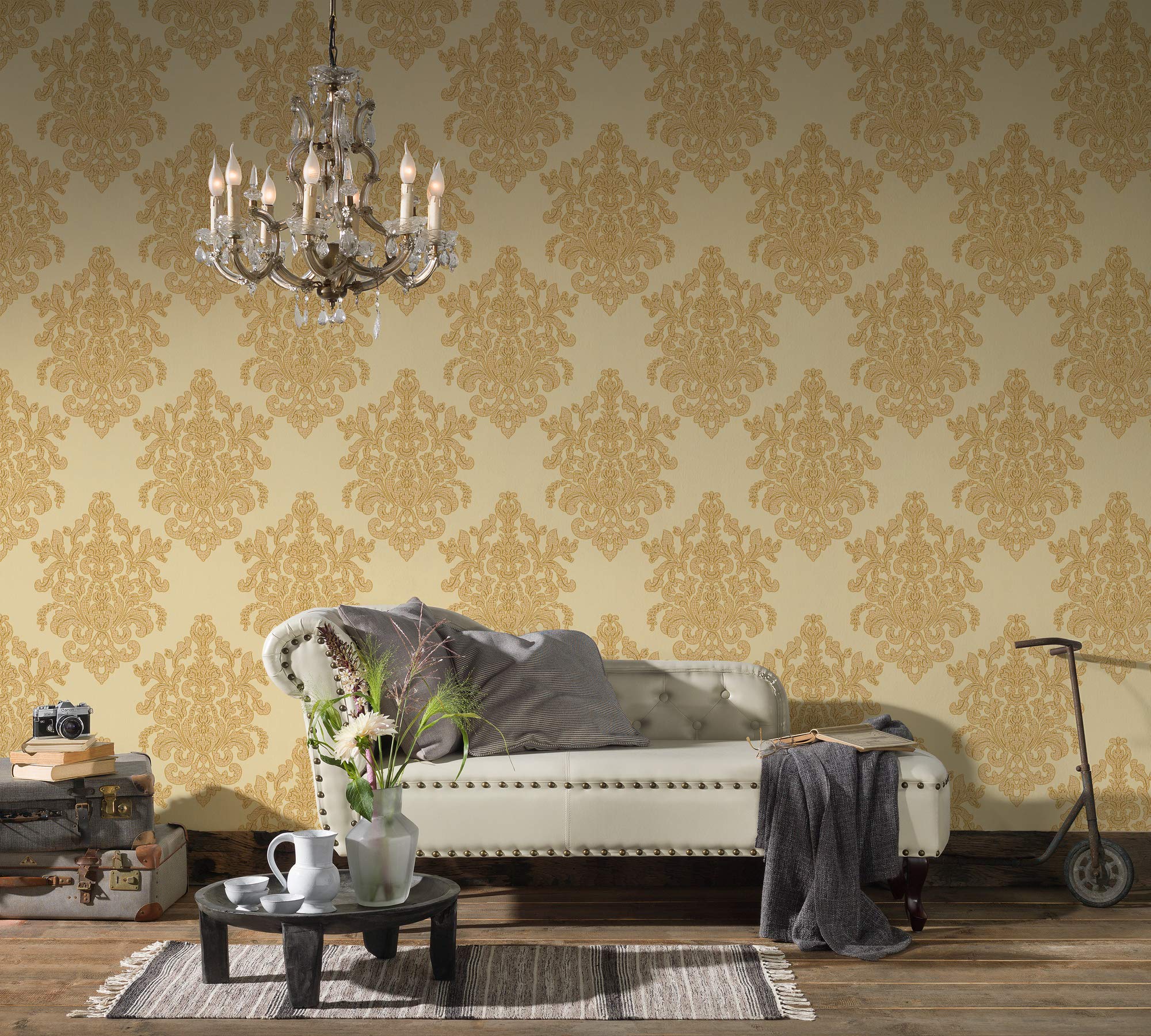 a-s-cr-ation-hermitage-10-34143-4-vliestapete-beige-metallic image 5