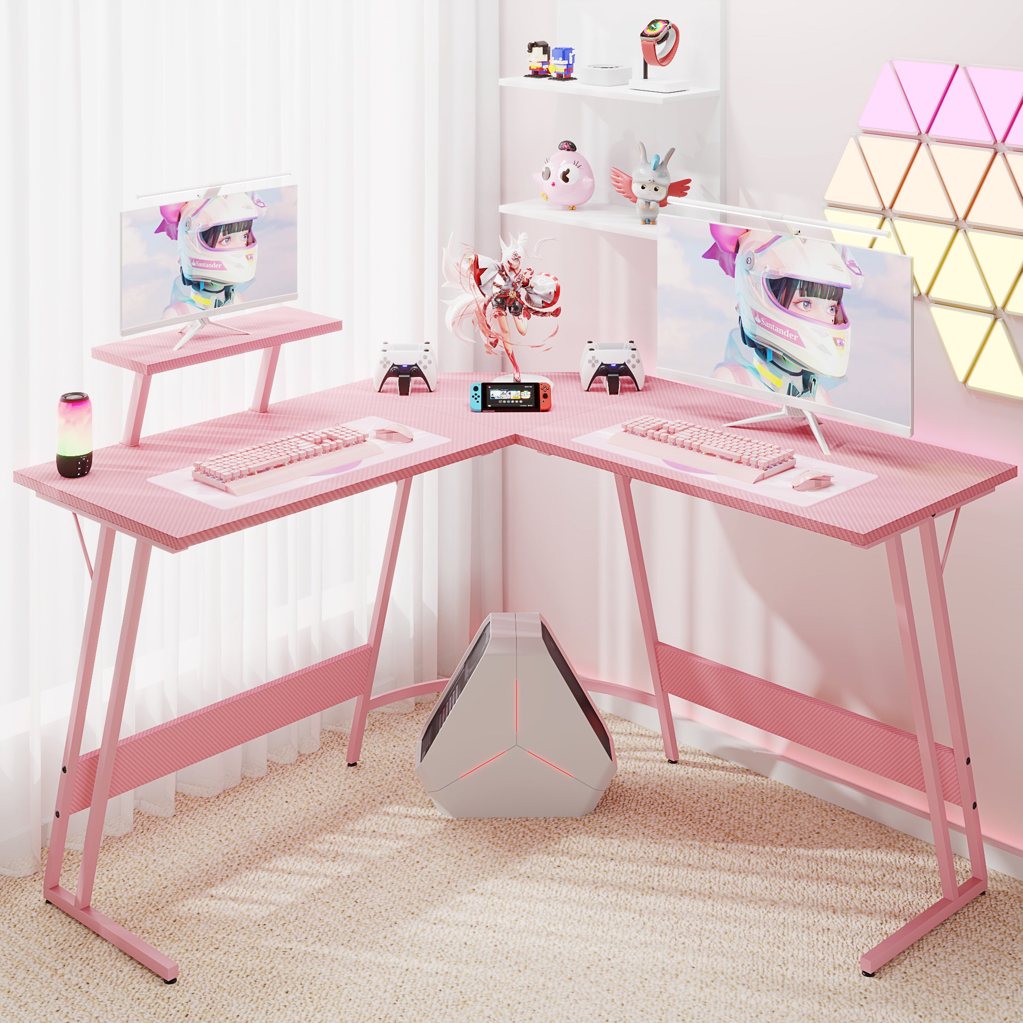 homall-gaming-desk-eck-schreibtisch-l-form-47-zoll-pink image 6