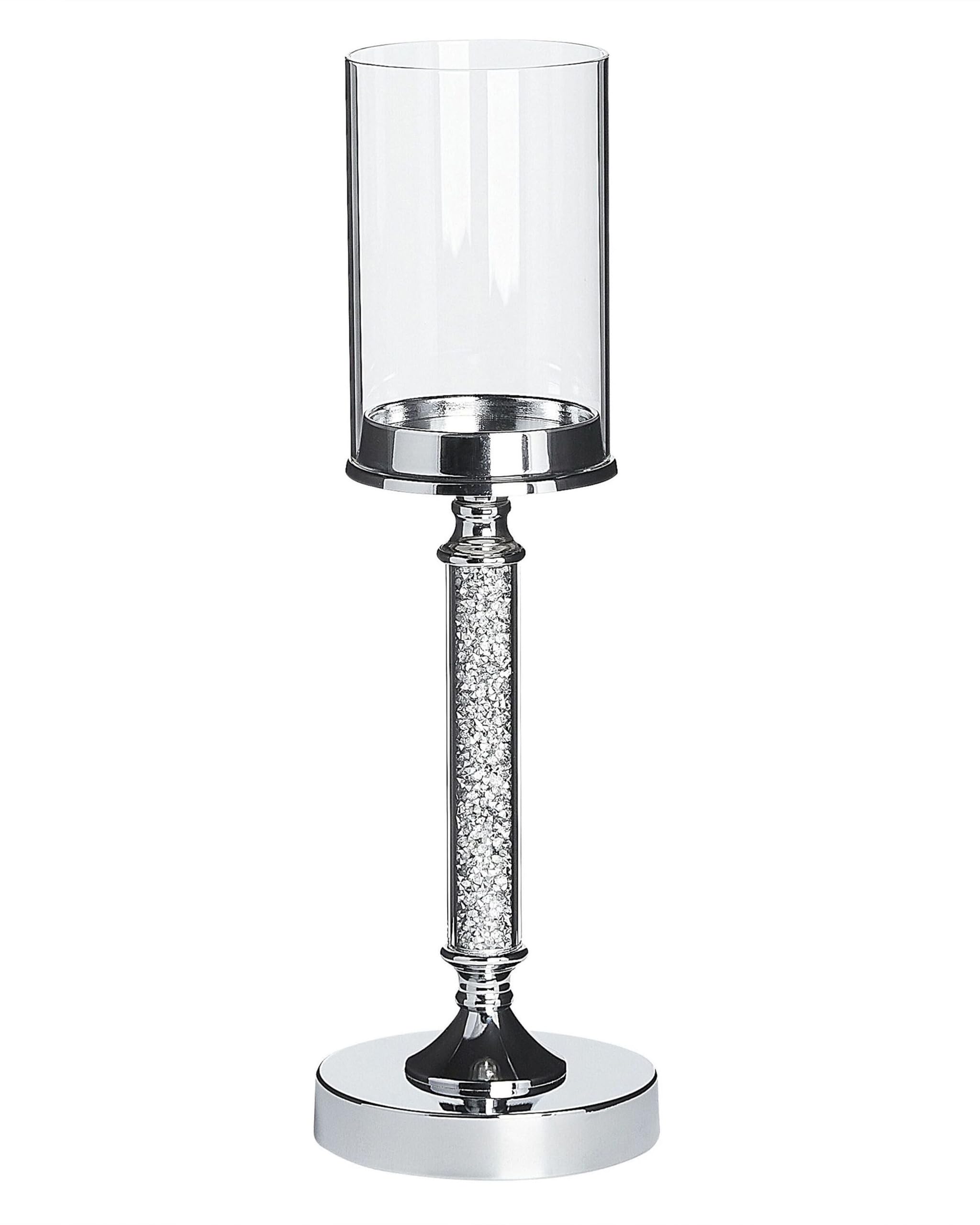 beliani-abbeville-kerzenst-nder-silber-41-cm-f-r-stumpenkerzen image 1
