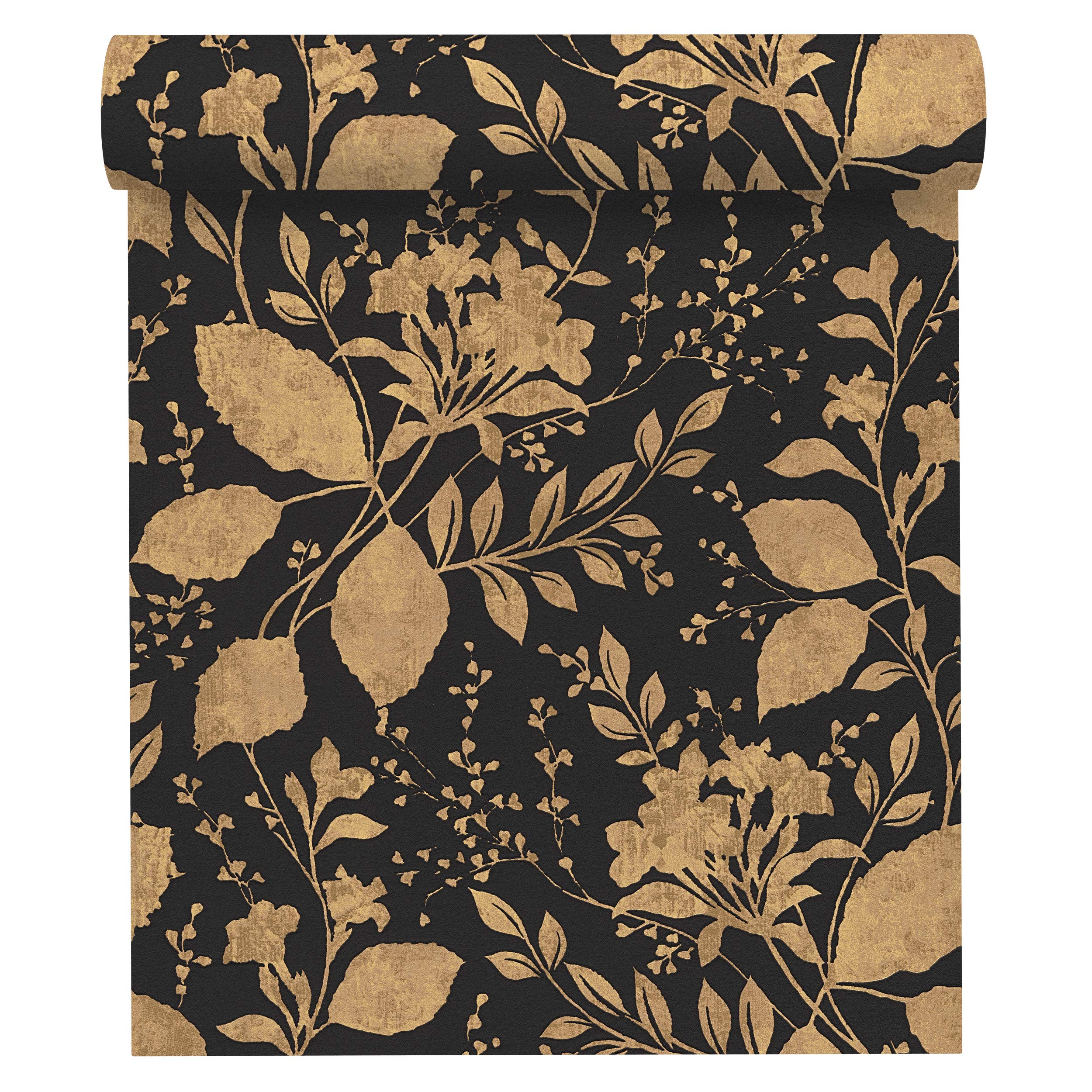 a-s-cr-ation-memory-3-329863-vliestapete-schwarz-floral image 1
