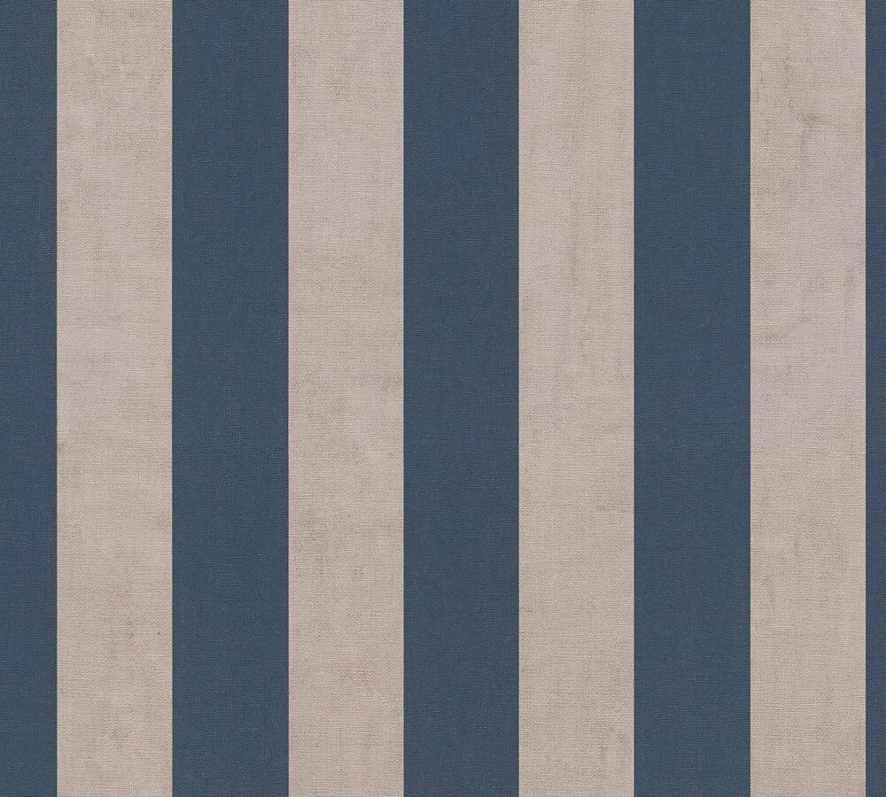 livingwalls-anna-d-andrea-782265-streifentapete-blau-beige image 3
