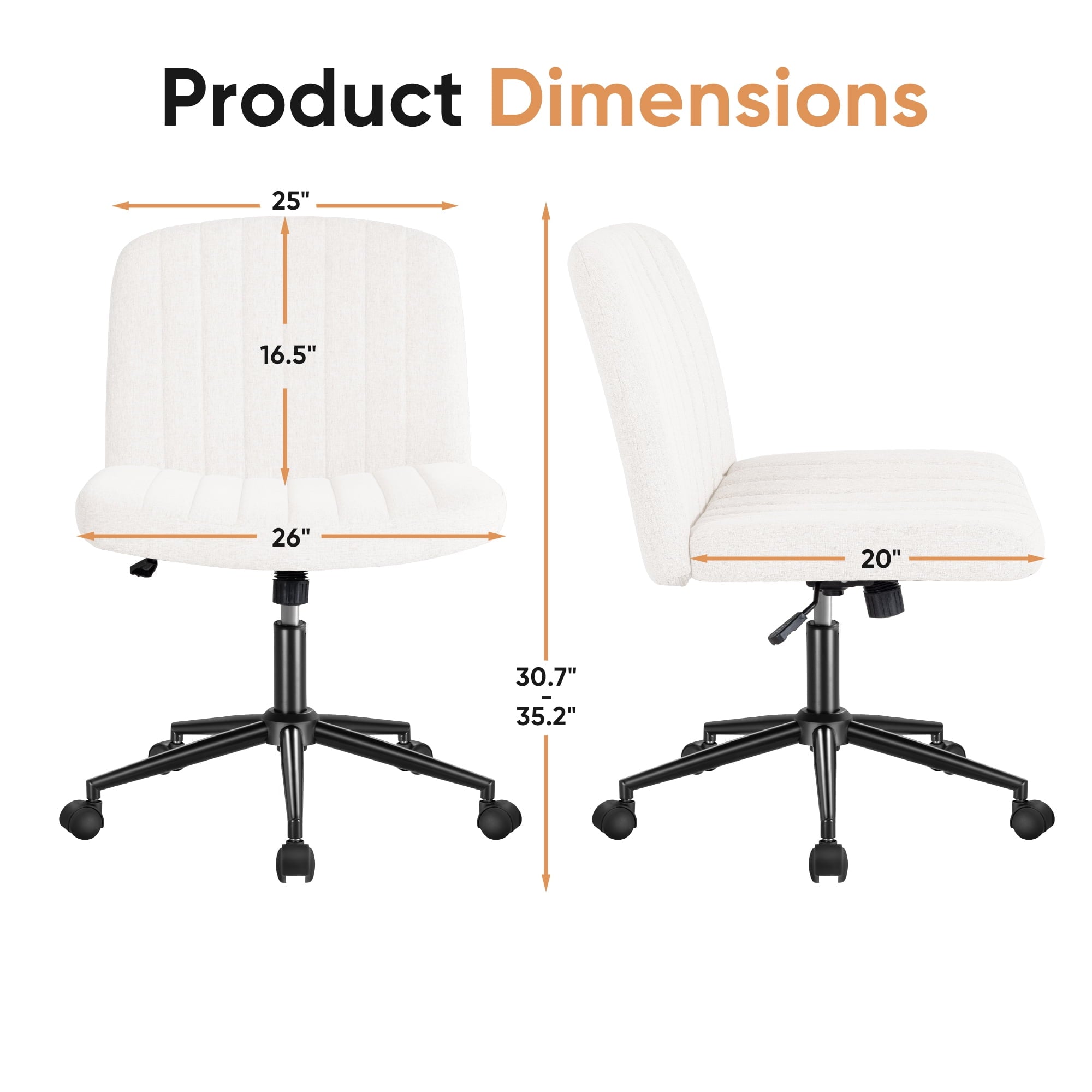 homall-office-mesh-chair-b-rostuhl-grau-ohne-armlehne-rollen image 2