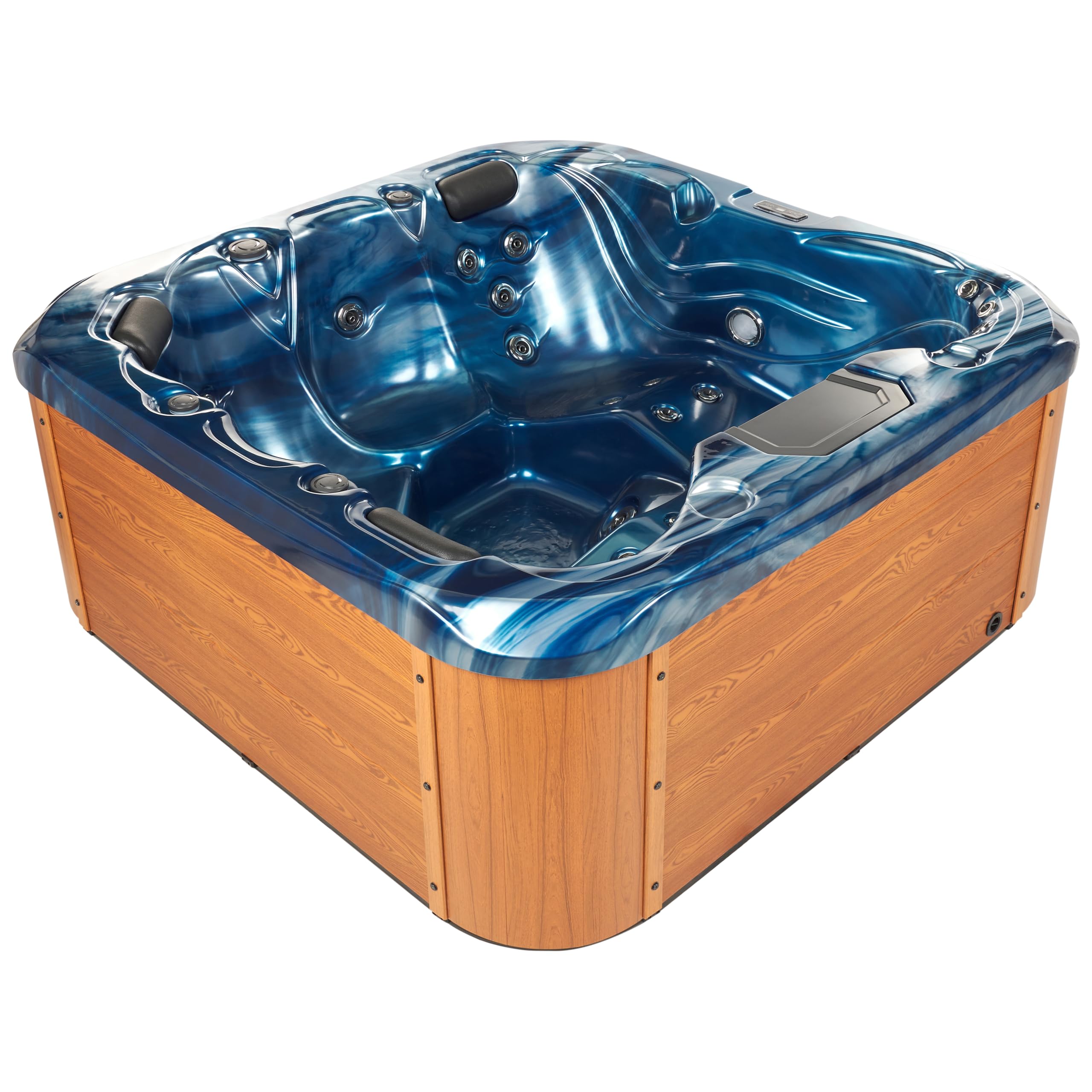 beliani-lastarria-whirlpool-200x200-blau-mit-led-und-massage image 7