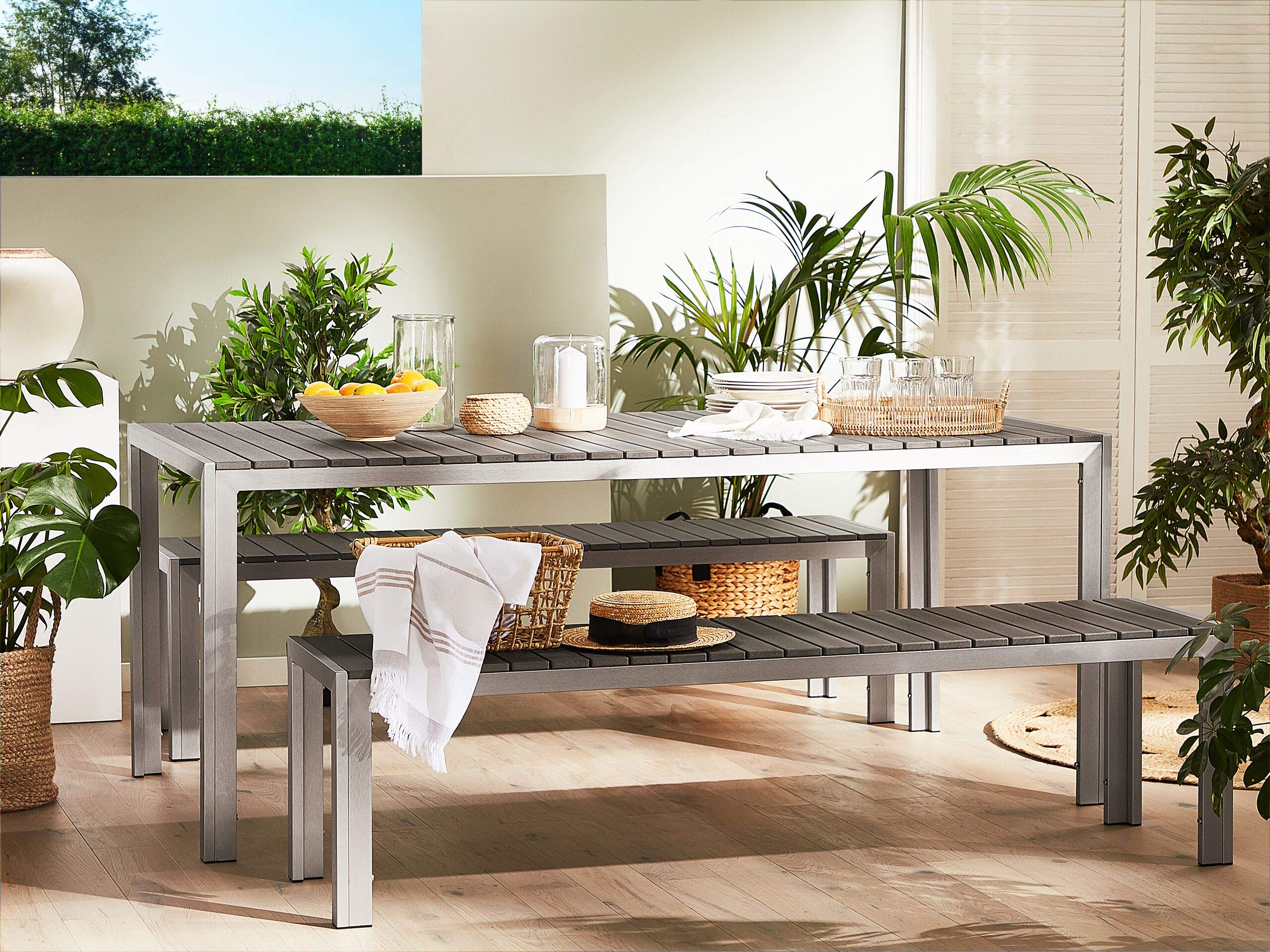 beliani-nardo-gartenm-bel-set-grau-tisch-2-b-nke image 2