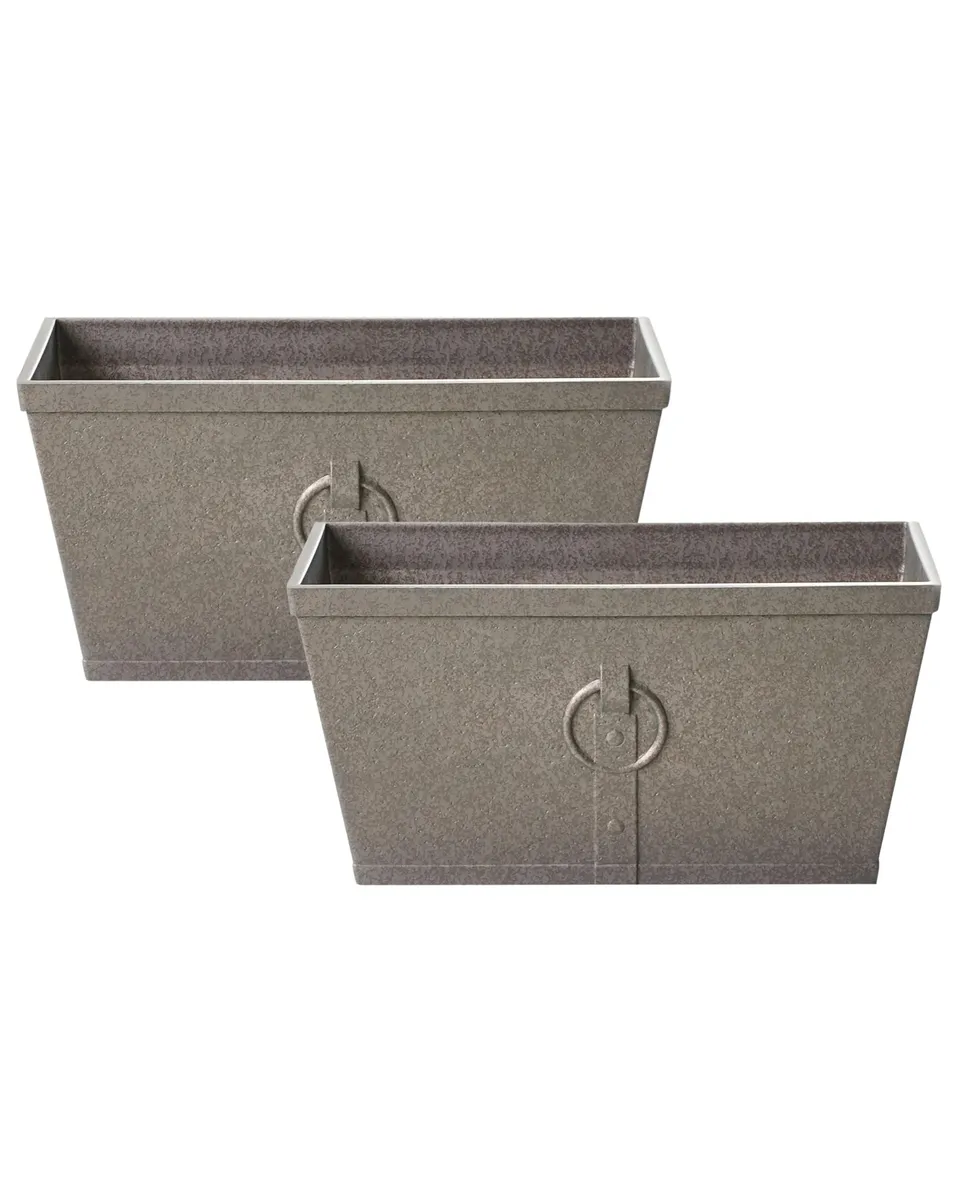 beliani-poria-blumentopf-2er-set-grau-rostoptik-60x30cm image 1