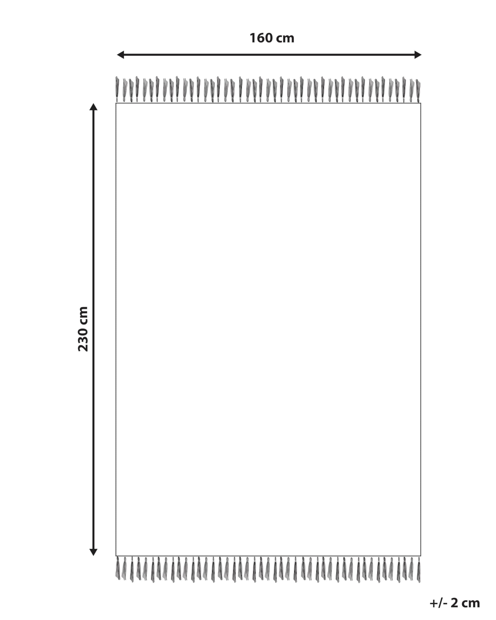 beliani-geyve-baumwollteppich-160x230-beige-braun-fransen image 3