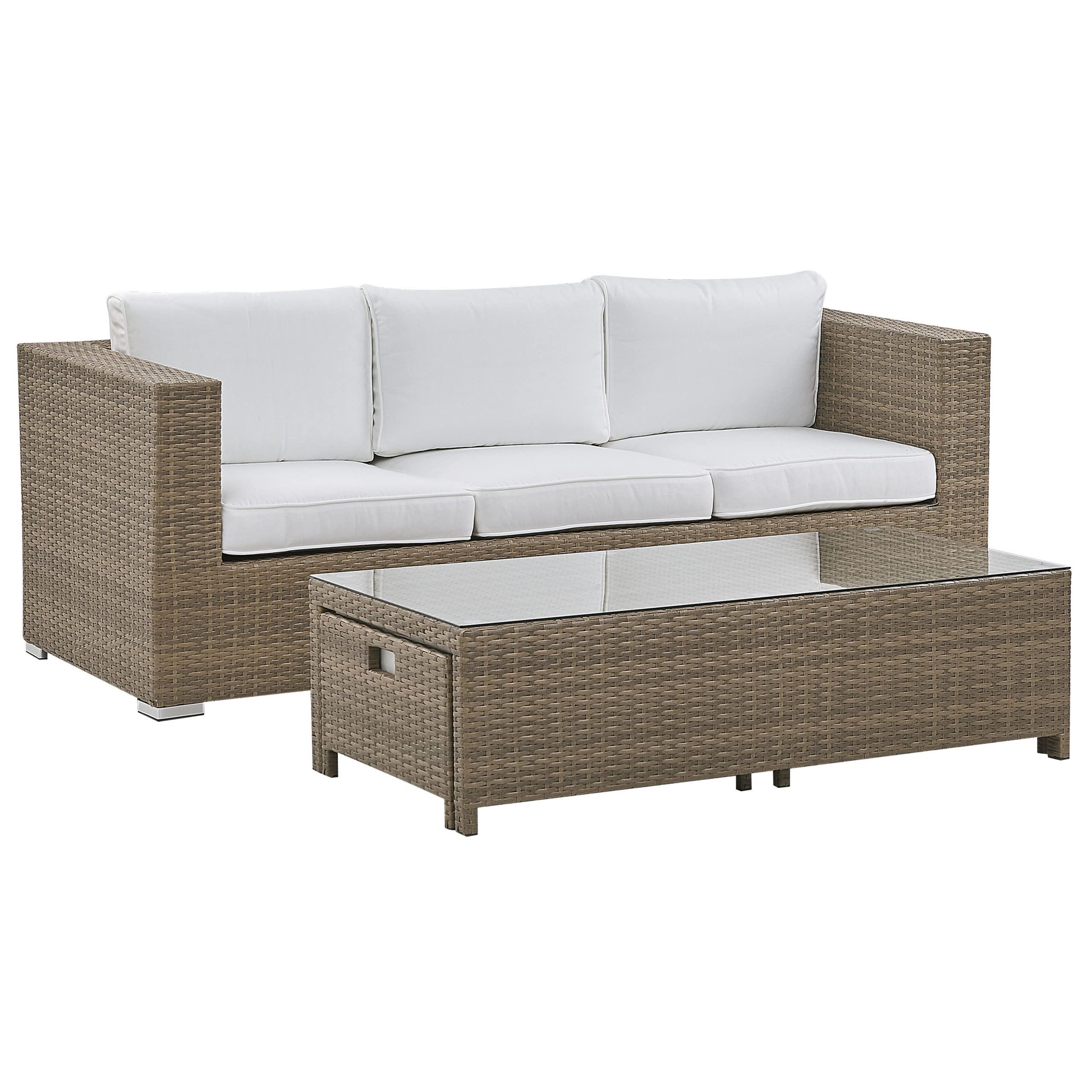 beliani-belluno-loungeset-rattan-braun-wei-5-personen image 6