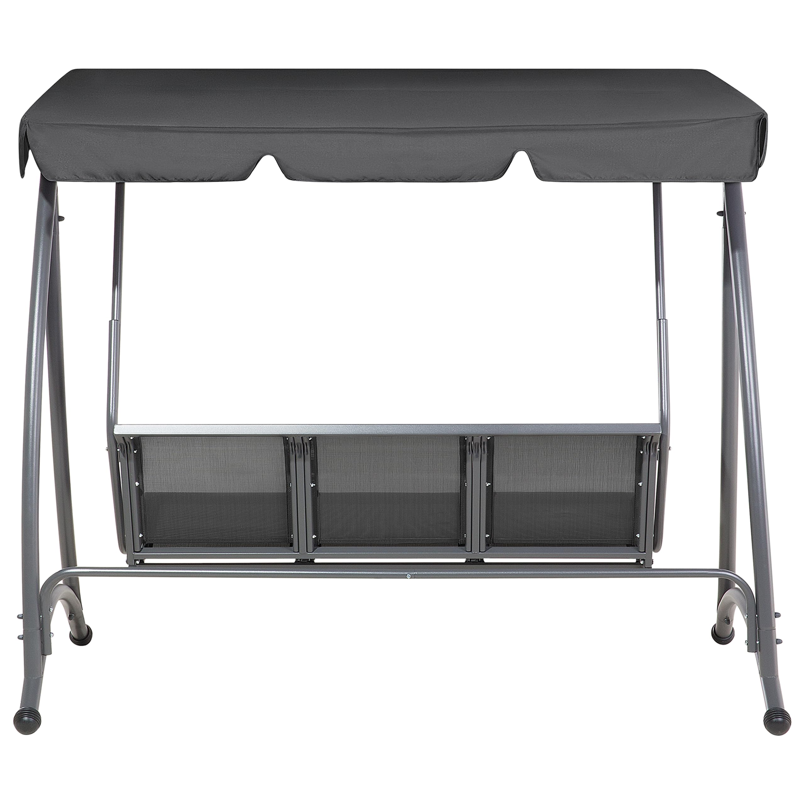 beliani-bogart-hollywoodschaukel-metall-schwarz-3-sitzer image 6