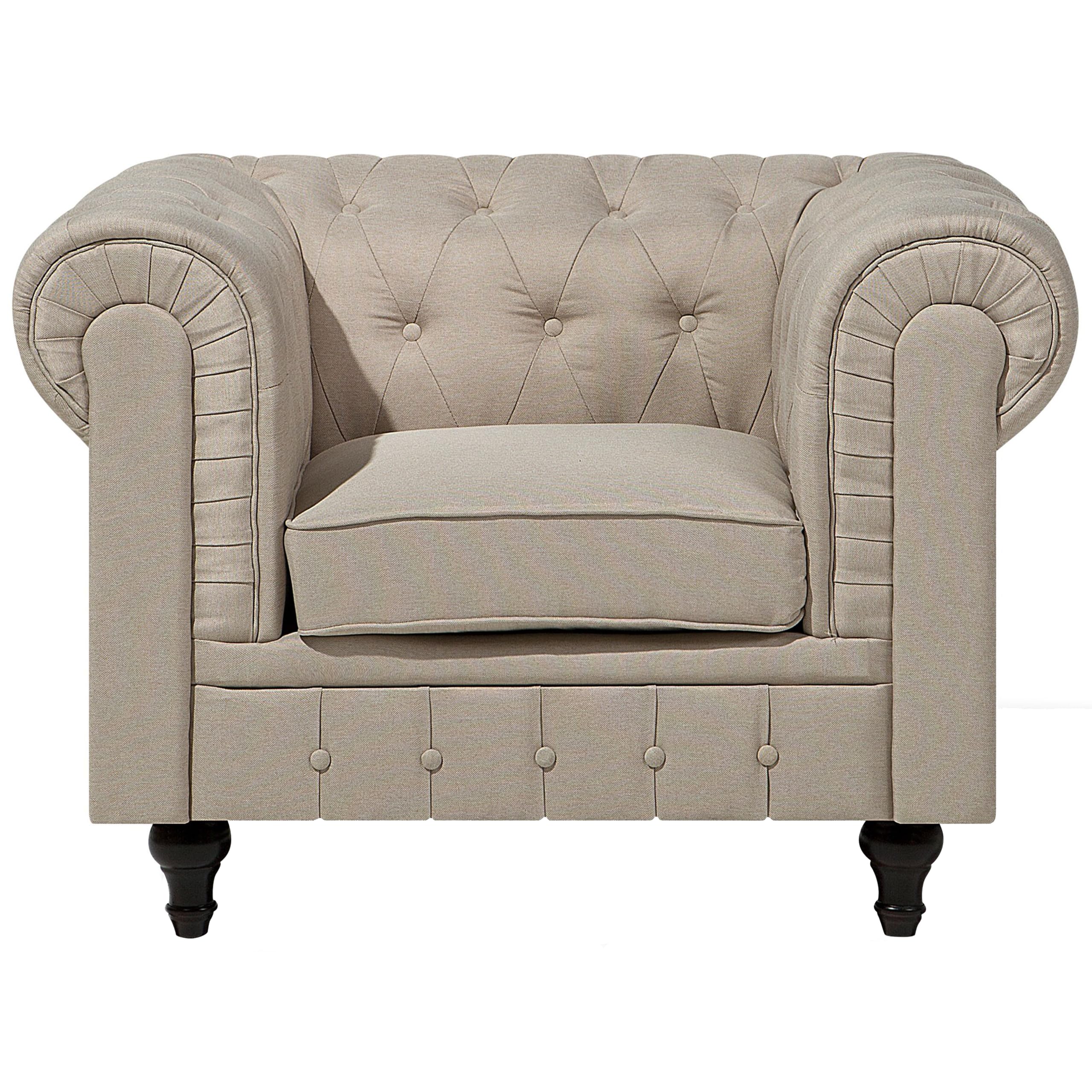 beliani-chesterfield-sessel-stoff-beige-klassisch-gro image 4