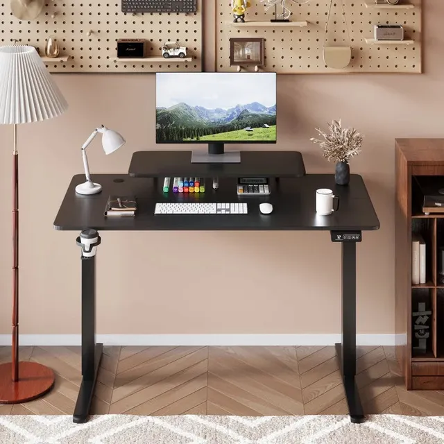 homall-standing-desk-schreibtisch-47-zoll-schwarz-elektrisch image 1