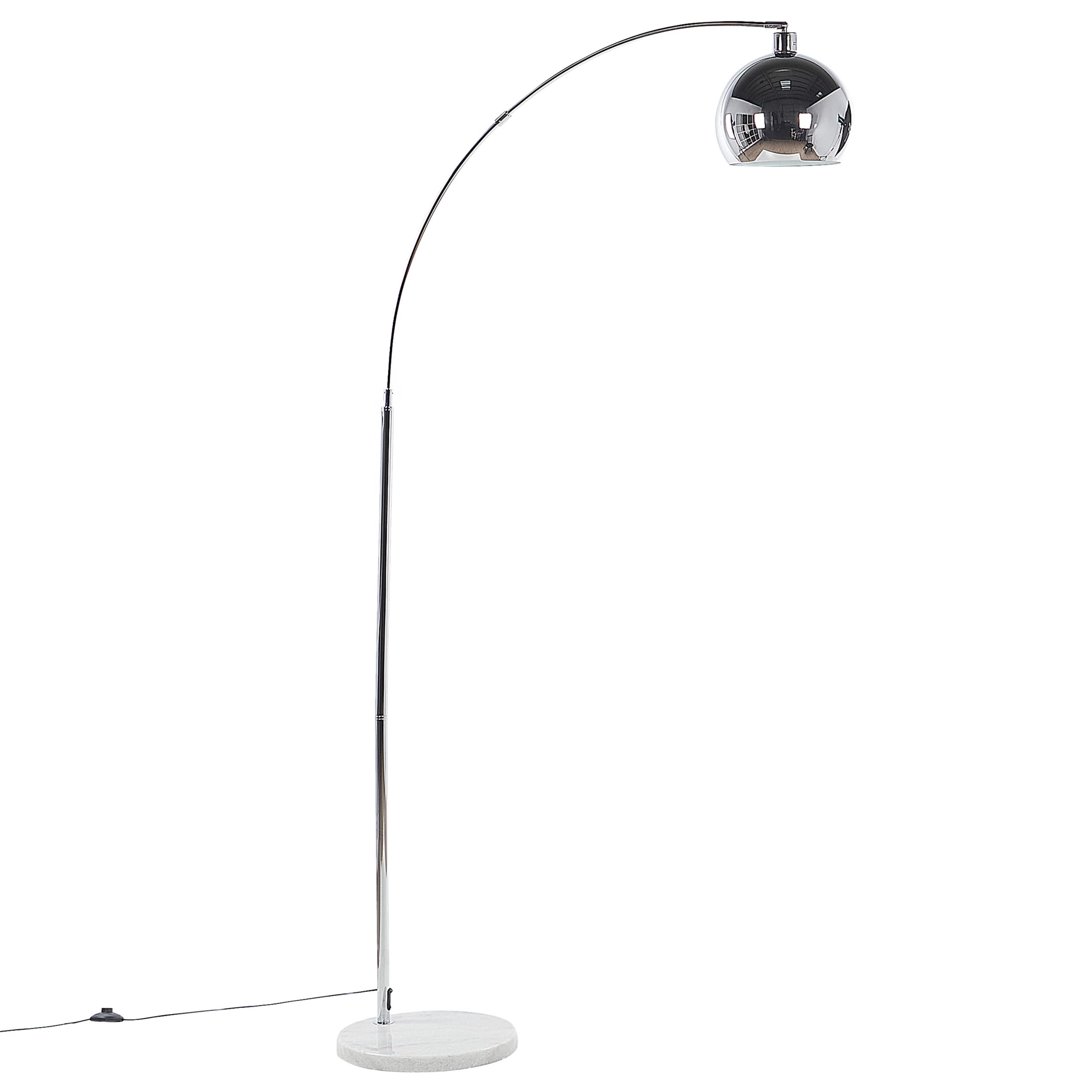 beliani-paroo-stehlampe-silber-metall-verchromt-210-cm image 4