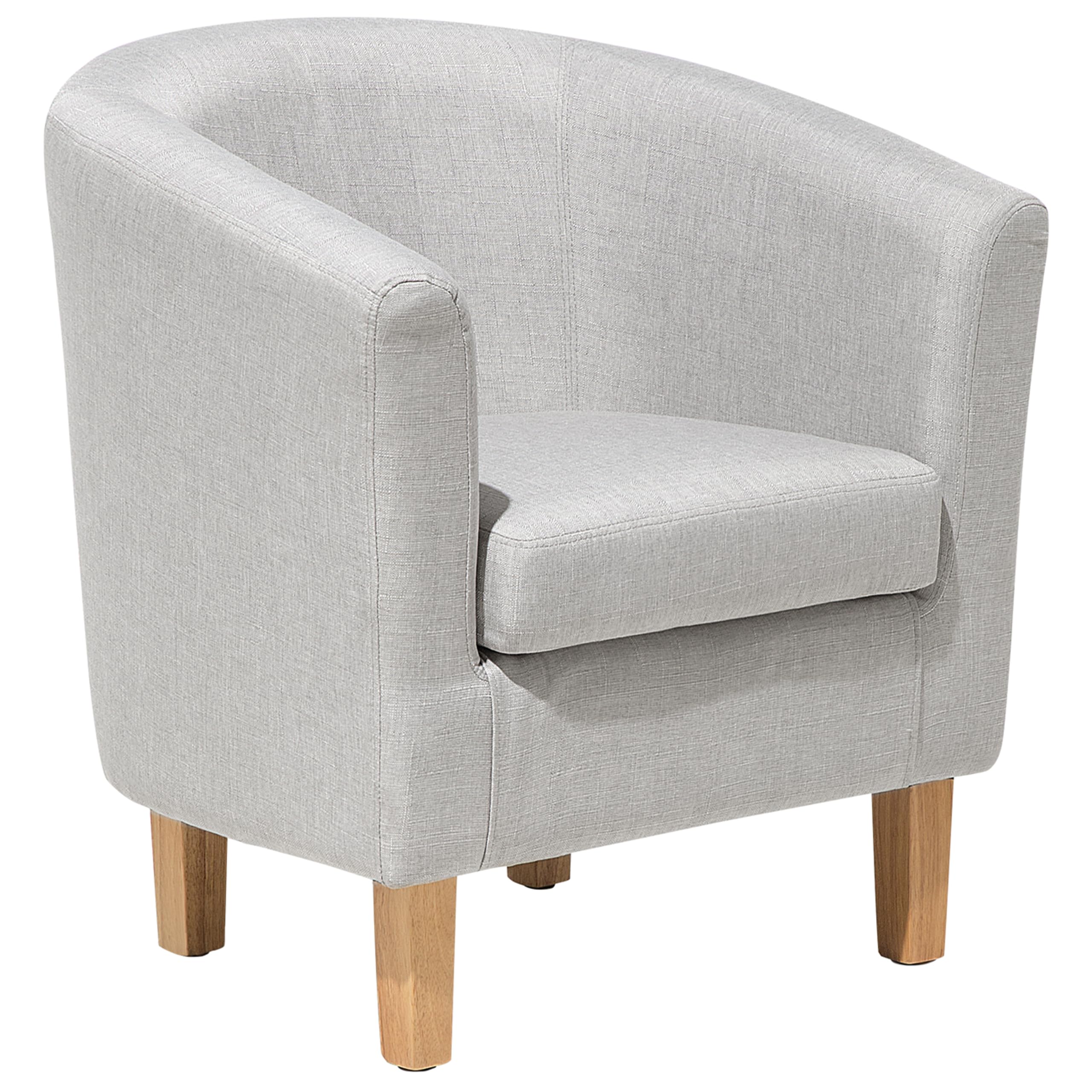 beliani-holden-cocktailsessel-grau-sessel-mit-hocker-stoff image 4