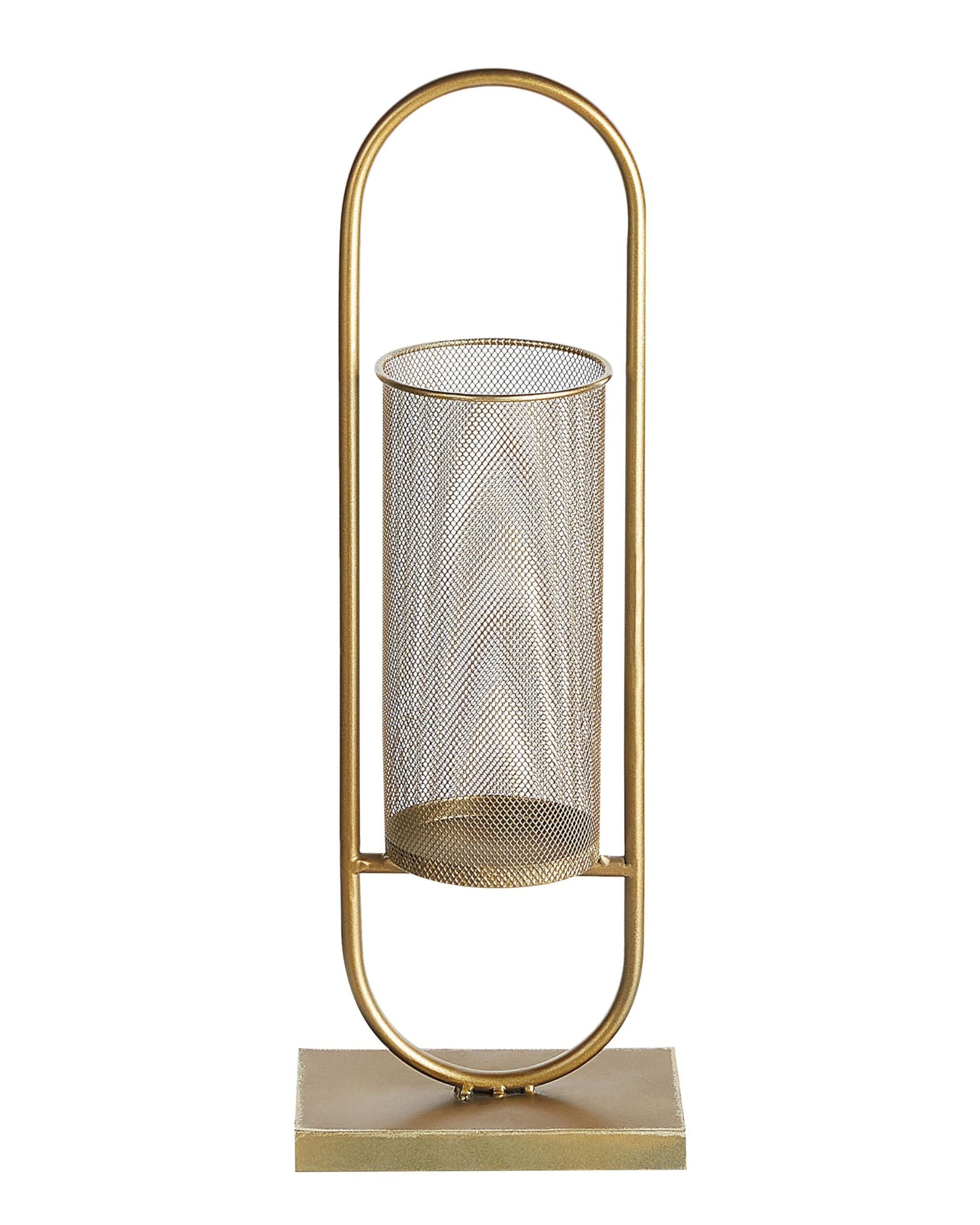 beliani-kerzenst-nder-oval-gold-53-cm-eisen-windlicht image 1