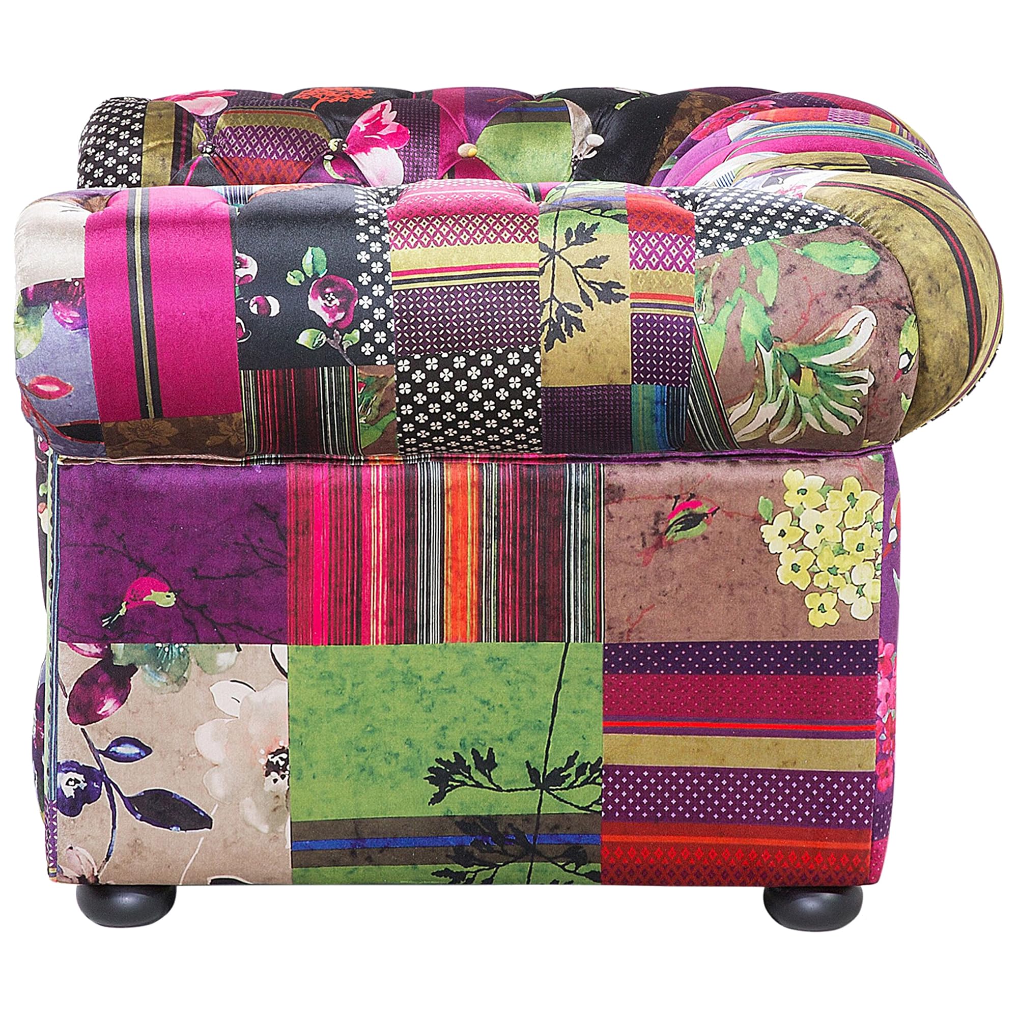 beliani-chesterfield-sessel-patchwork-bunt image 6